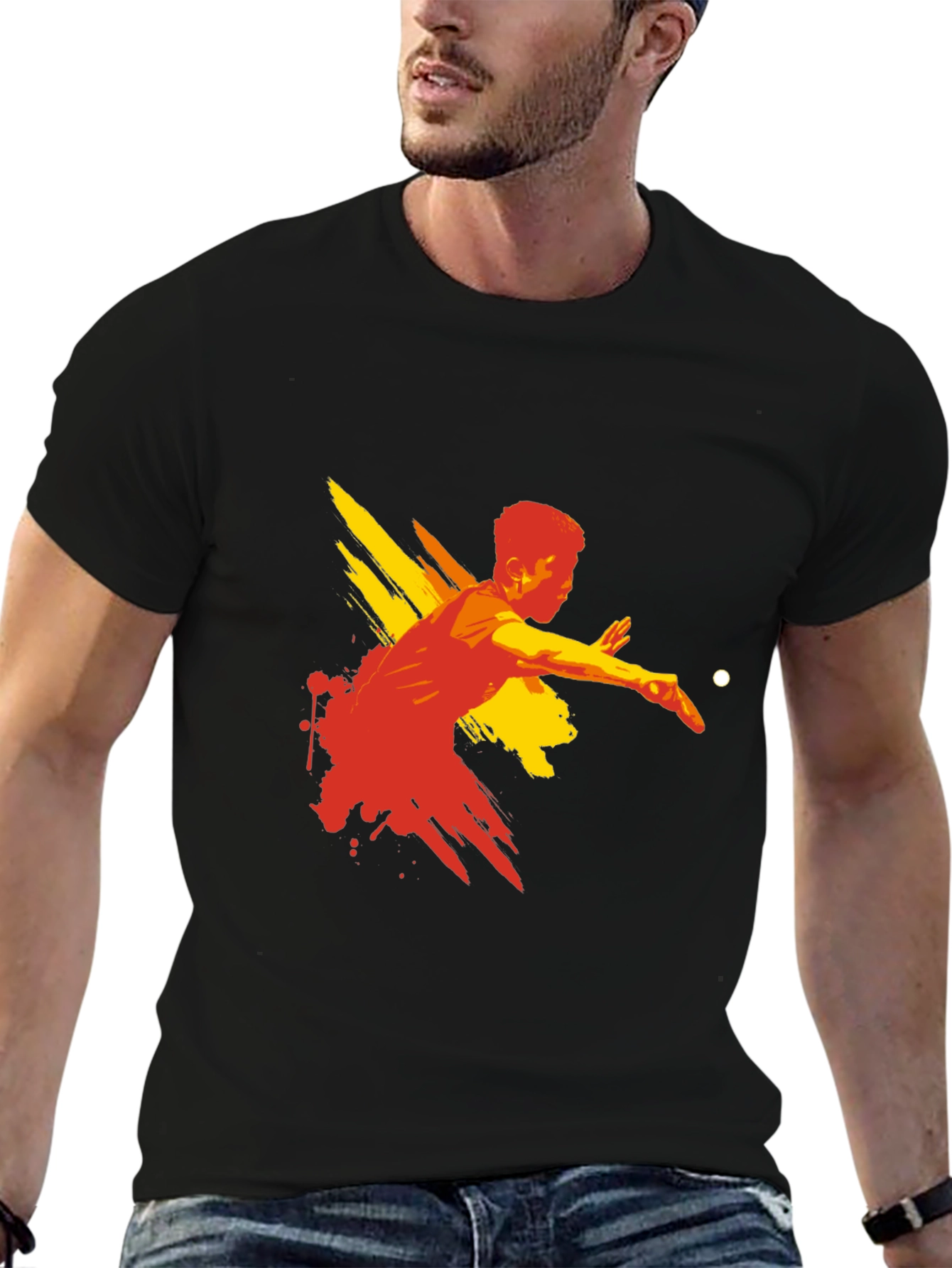 Table Tennis Graphic Tee - Stylish Sport Shirt