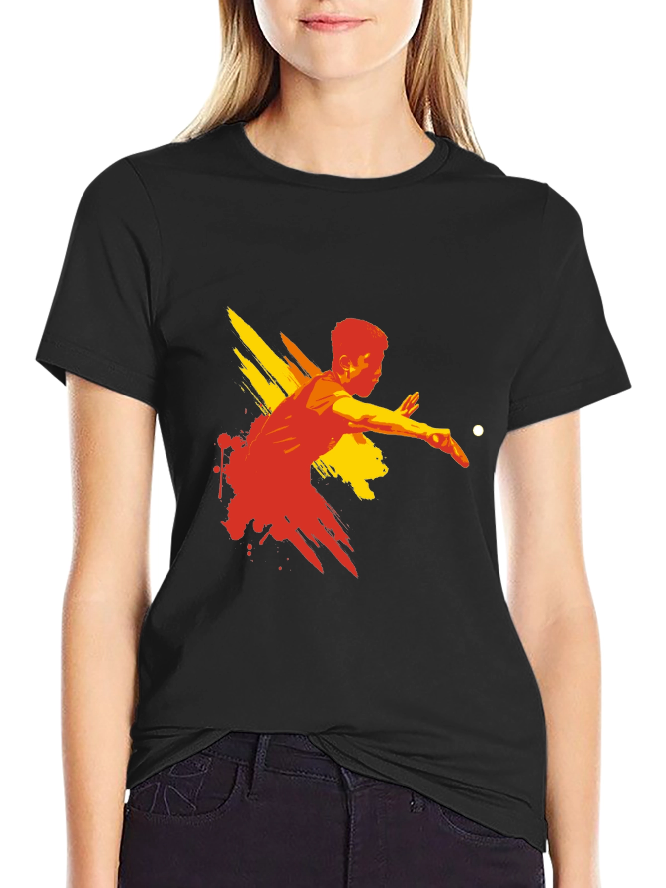 Table Tennis Graphic Tee - Stylish Sport Shirt