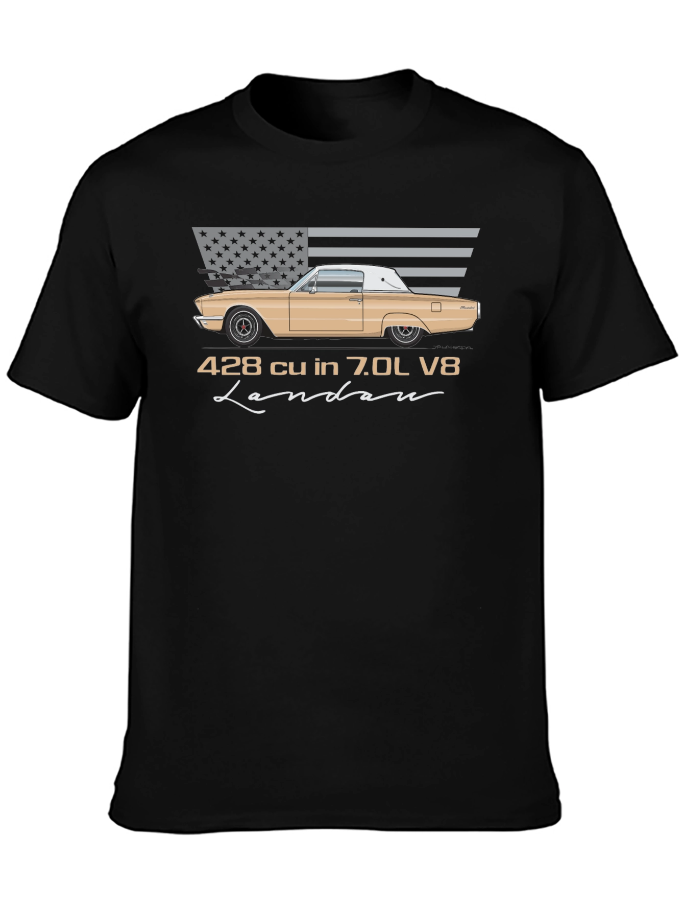 428 cu in 7.0L V8 Landau T-Shirt