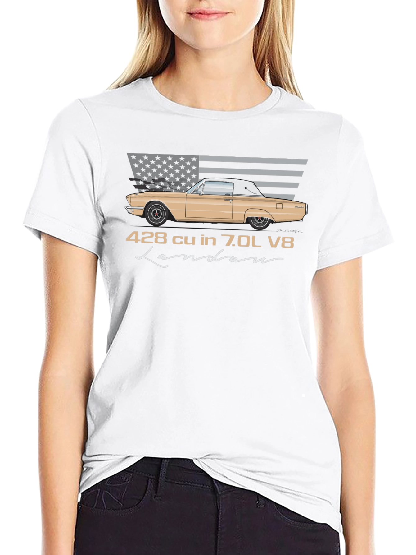 428 cu in 7.0L V8 Landau T-Shirt