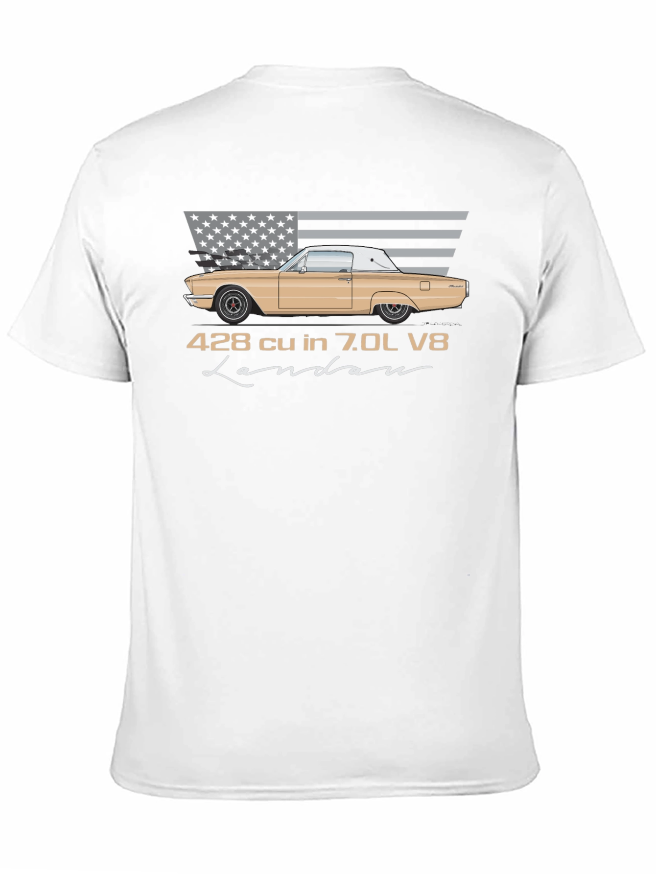 428 cu in 7.0L V8 Landau T-Shirt