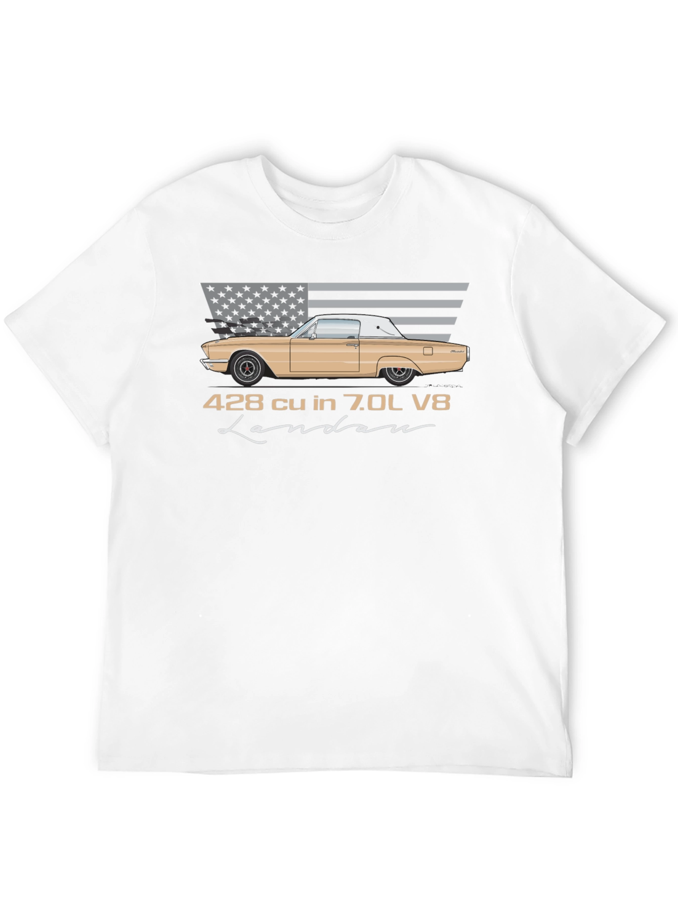 428 cu in 7.0L V8 Landau T-Shirt