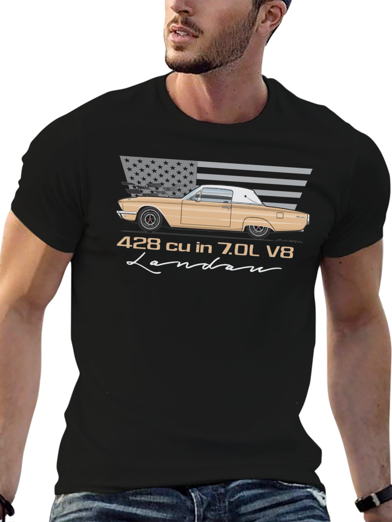 428 cu in 7.0L V8 Landau T-Shirt