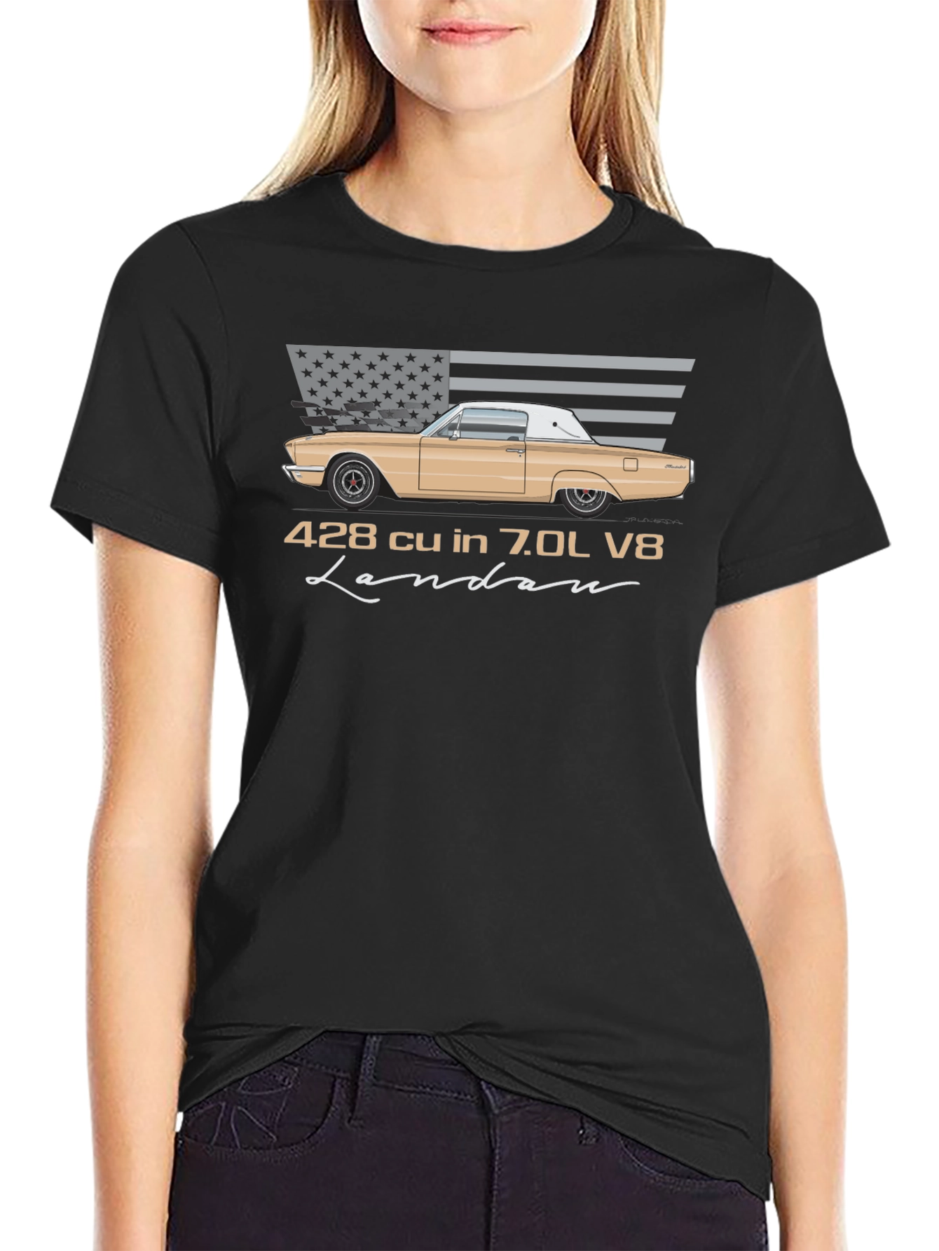 428 cu in 7.0L V8 Landau T-Shirt