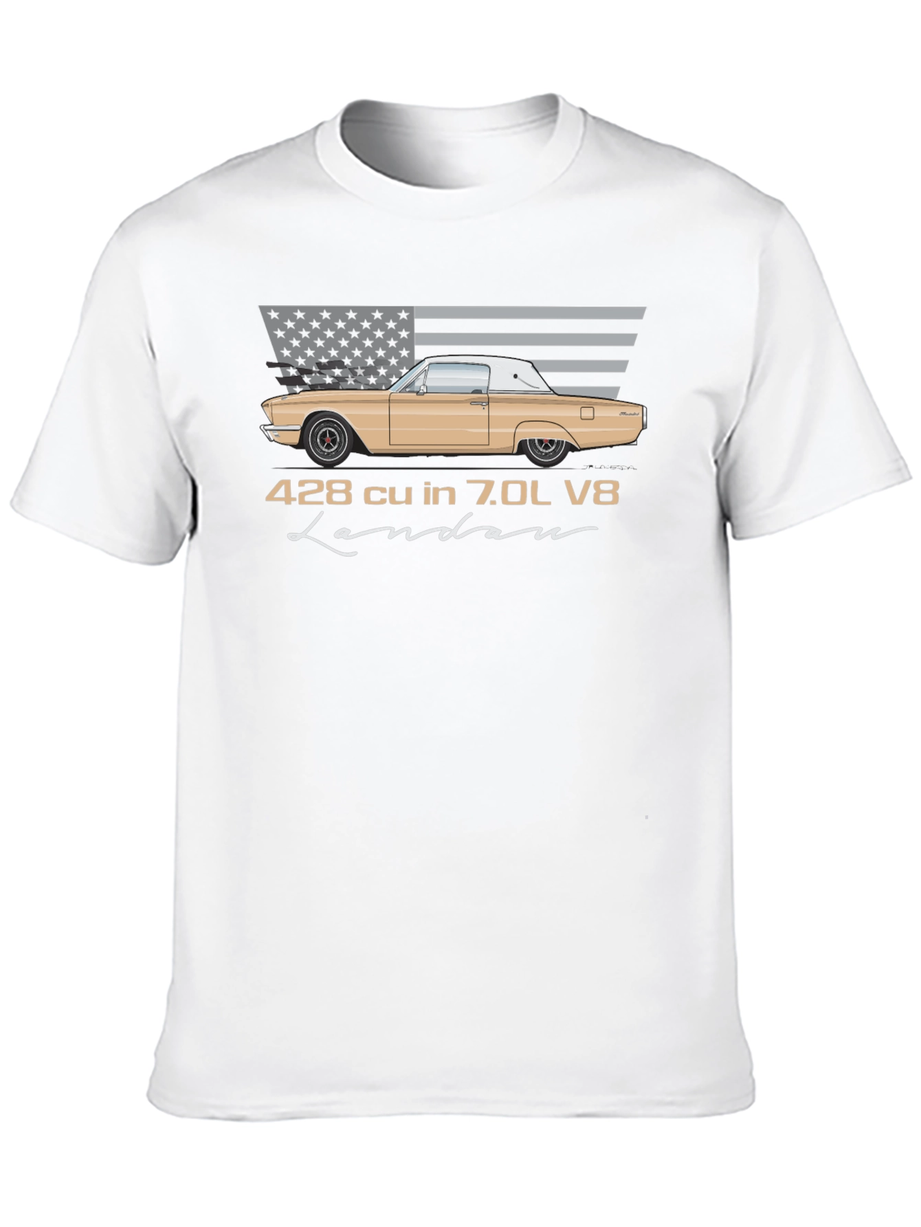 428 cu in 7.0L V8 Landau T-Shirt