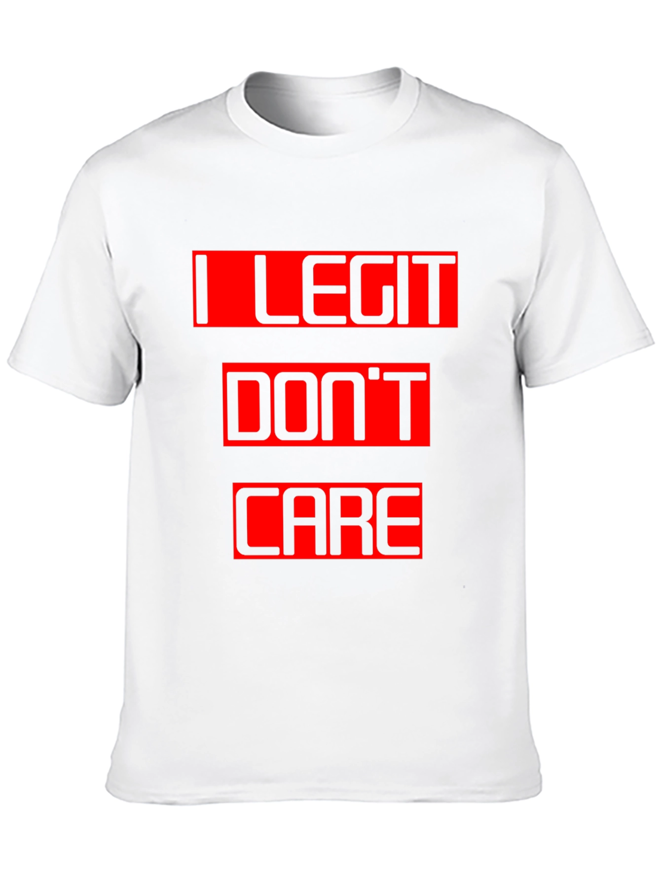 I Legit Dont Care Black T-Shirt Graphic Tee