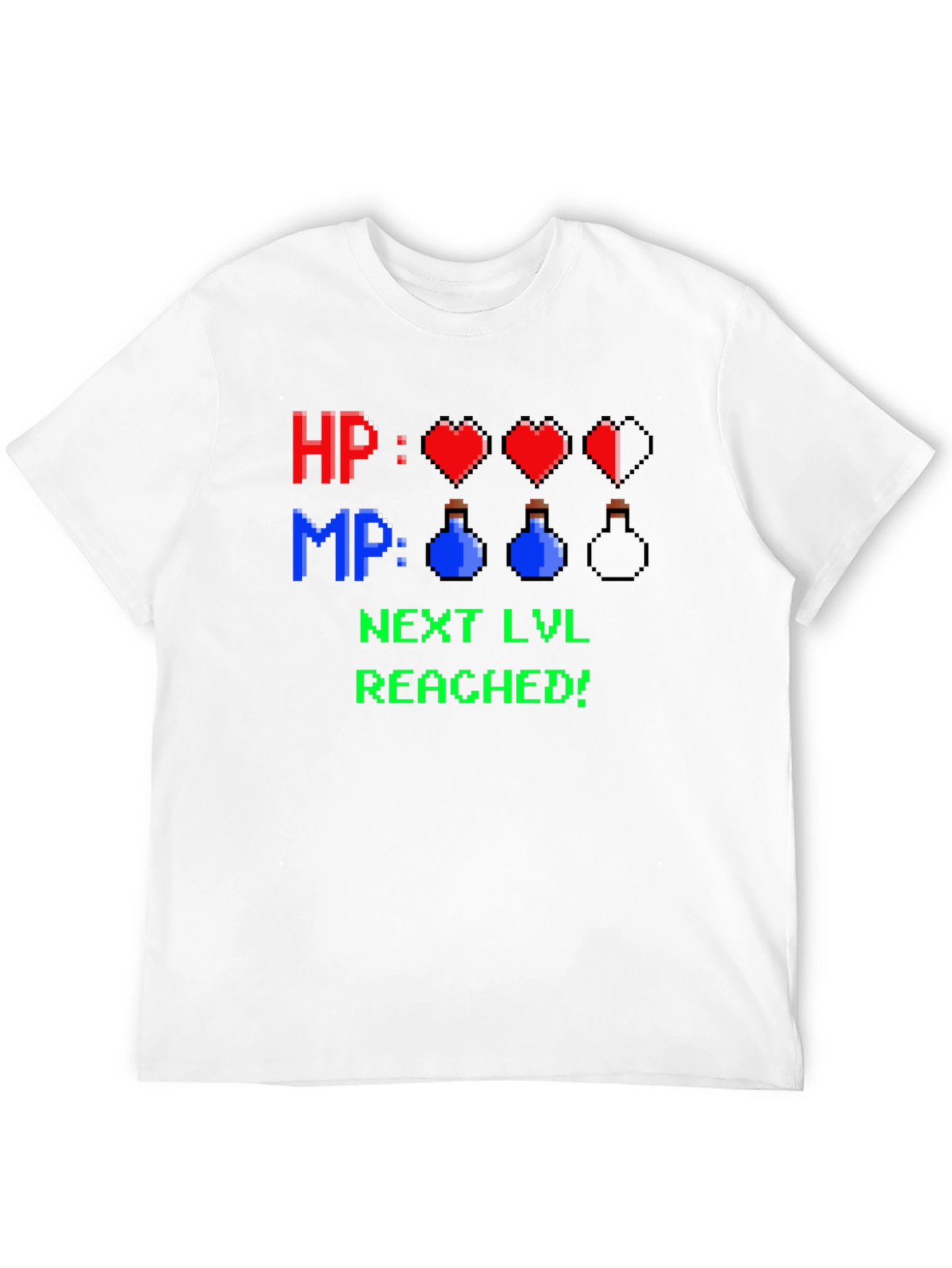Level Up T-Shirt - HP MP Gamer Tee