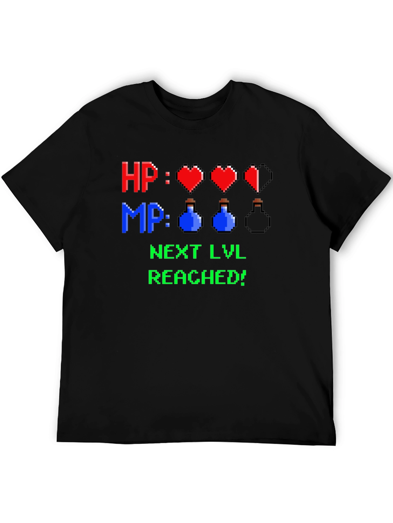 Level Up T-Shirt - HP MP Gamer Tee