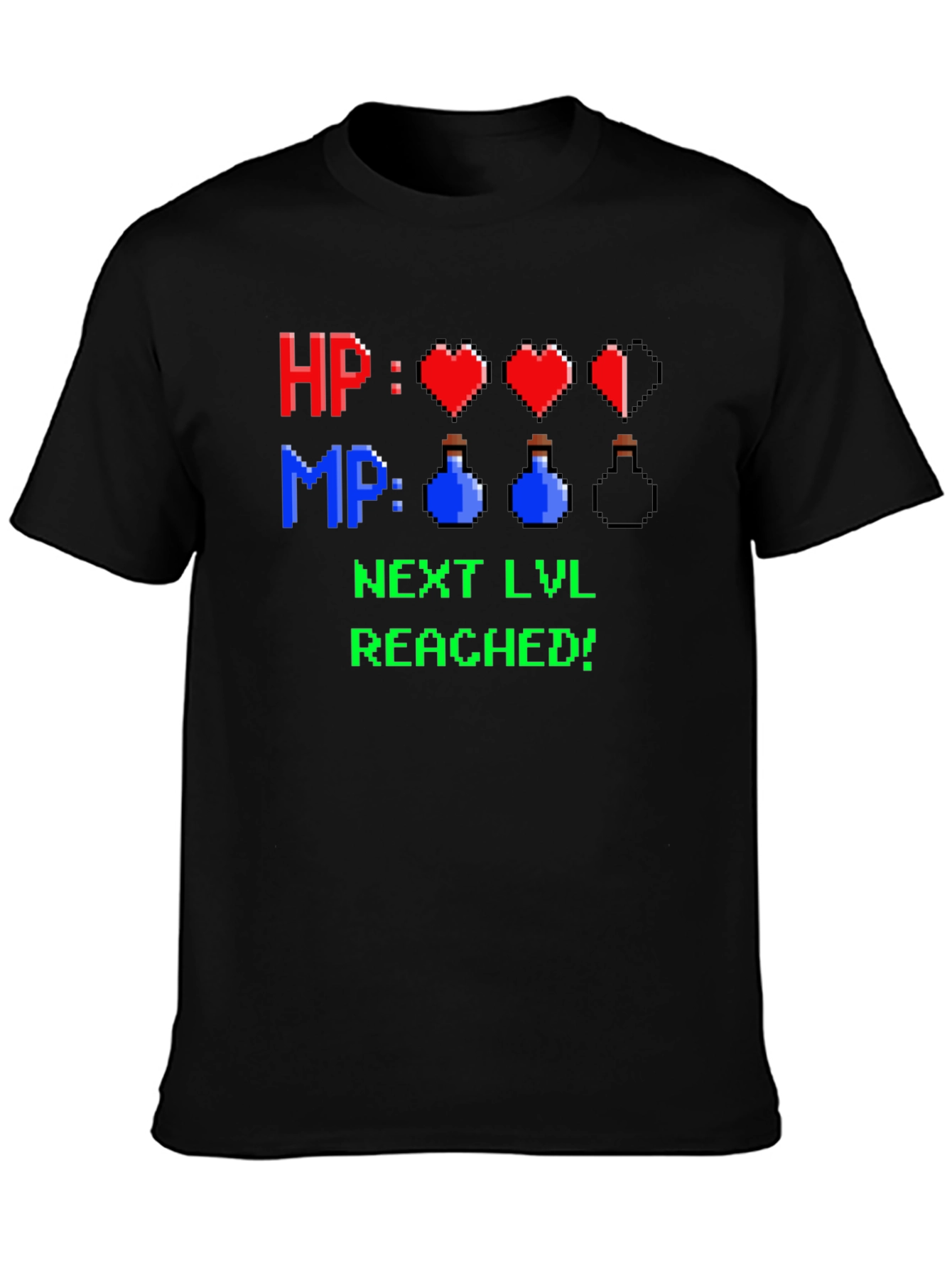 Level Up T-Shirt - HP MP Gamer Tee