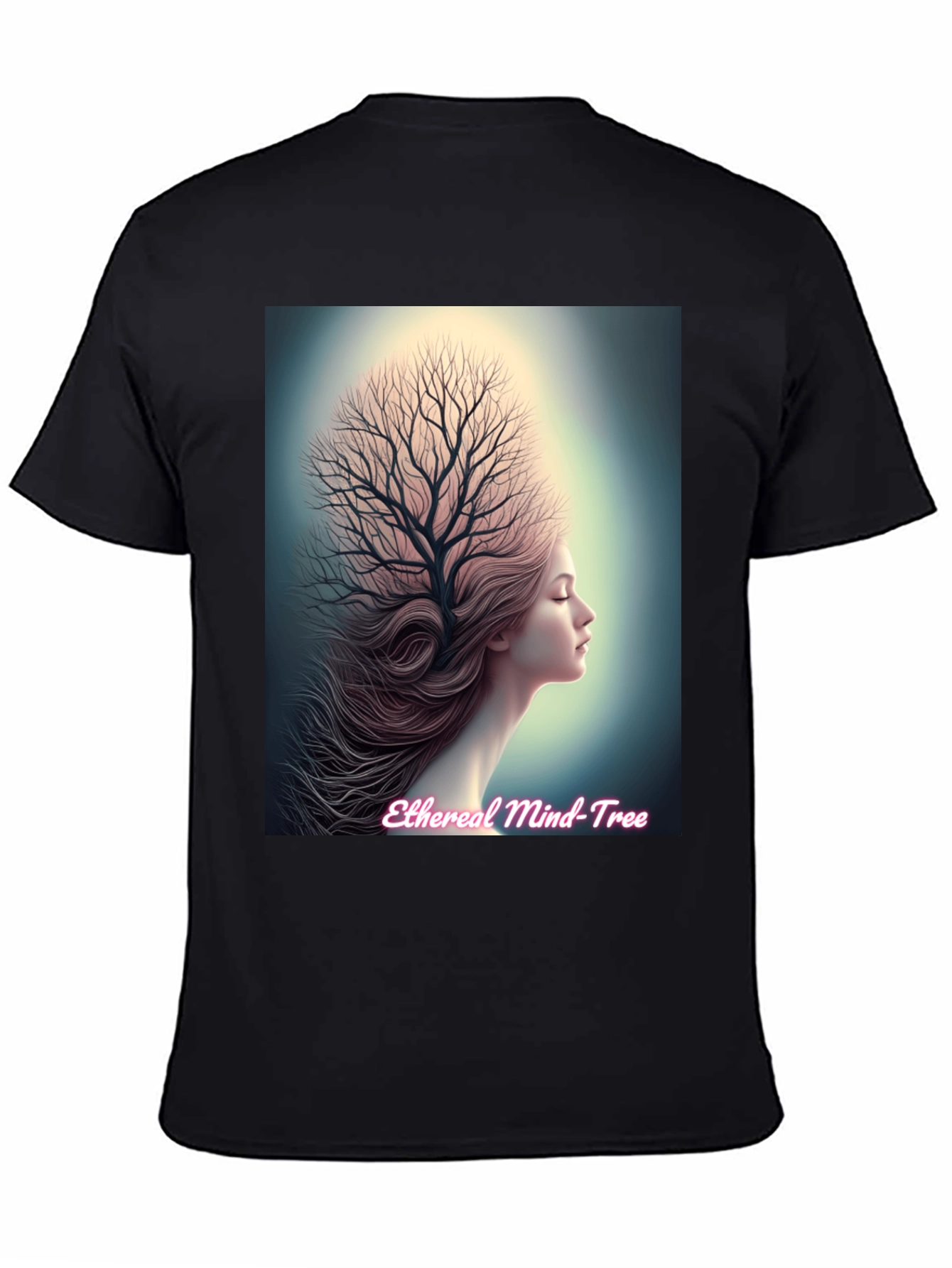 Ethereal Mind Tree Graphic Tee - Unisex Black T-Shirt