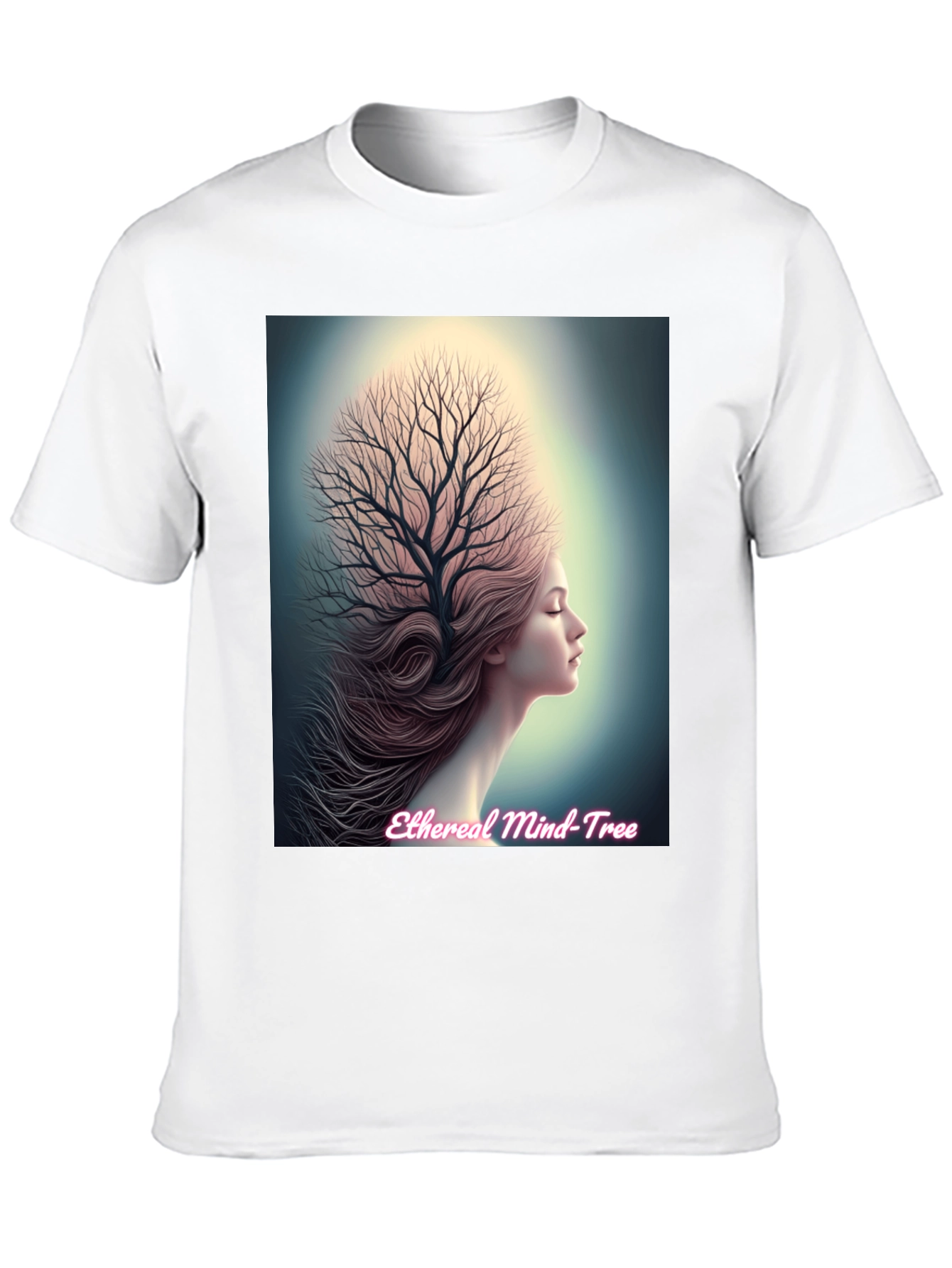 Ethereal Mind Tree Graphic Tee - Unisex Black T-Shirt