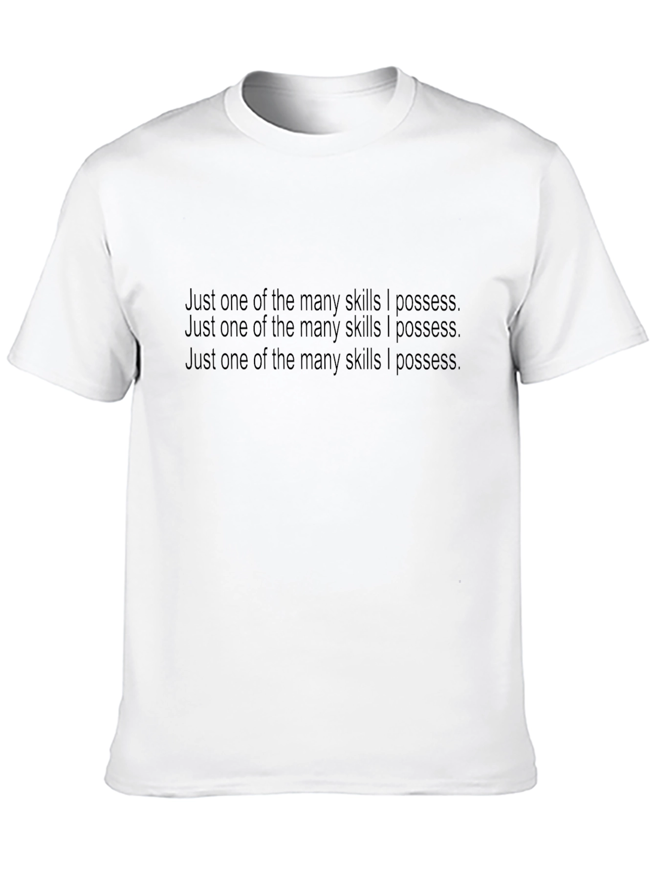 Skills I Possess Tee - Black Crew Neck
