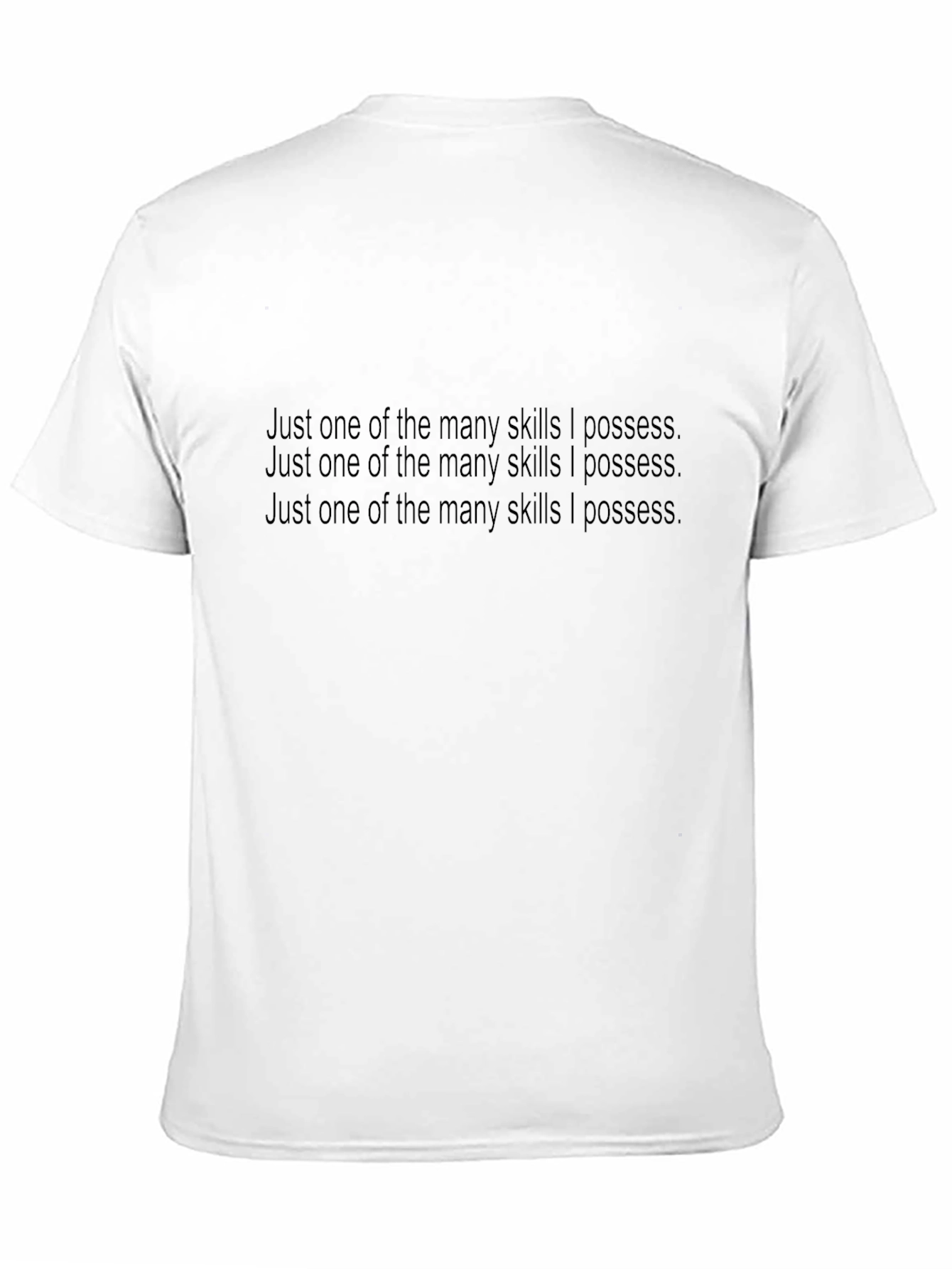 Skills I Possess Tee - Black Crew Neck