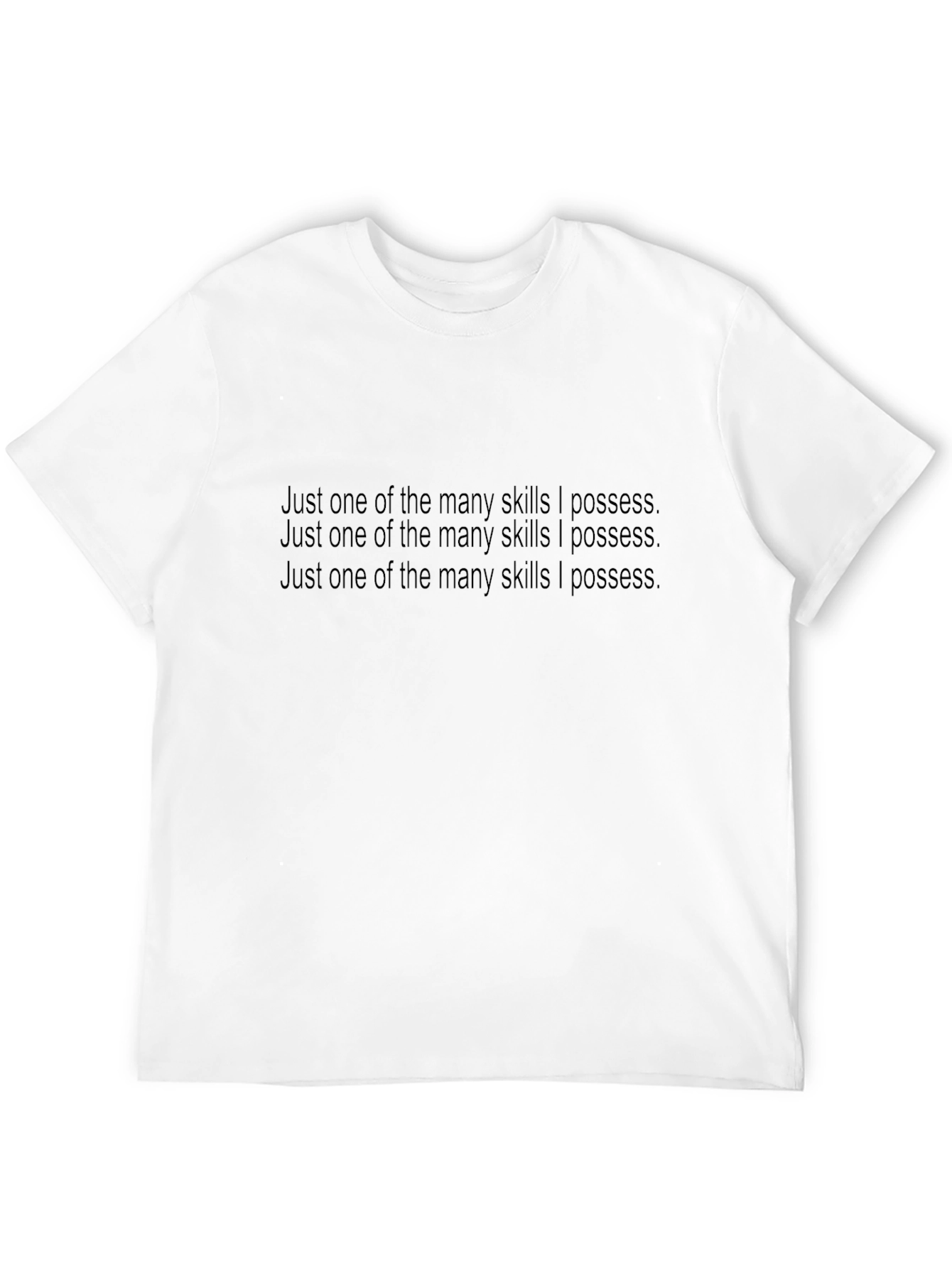 Skills I Possess Tee - Black Crew Neck