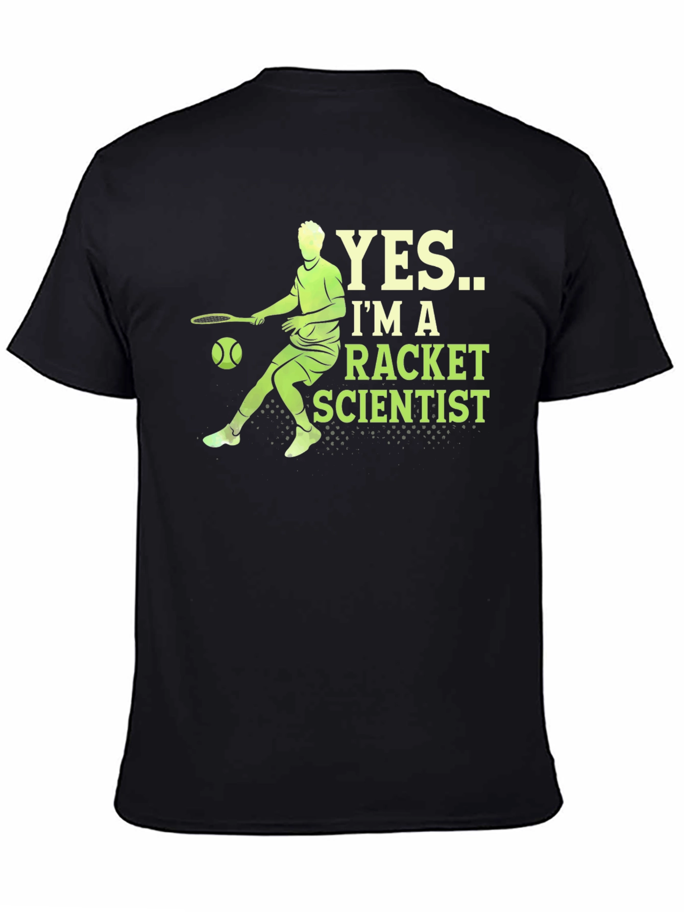Racket Scientist Graphic T-Shirt - Black