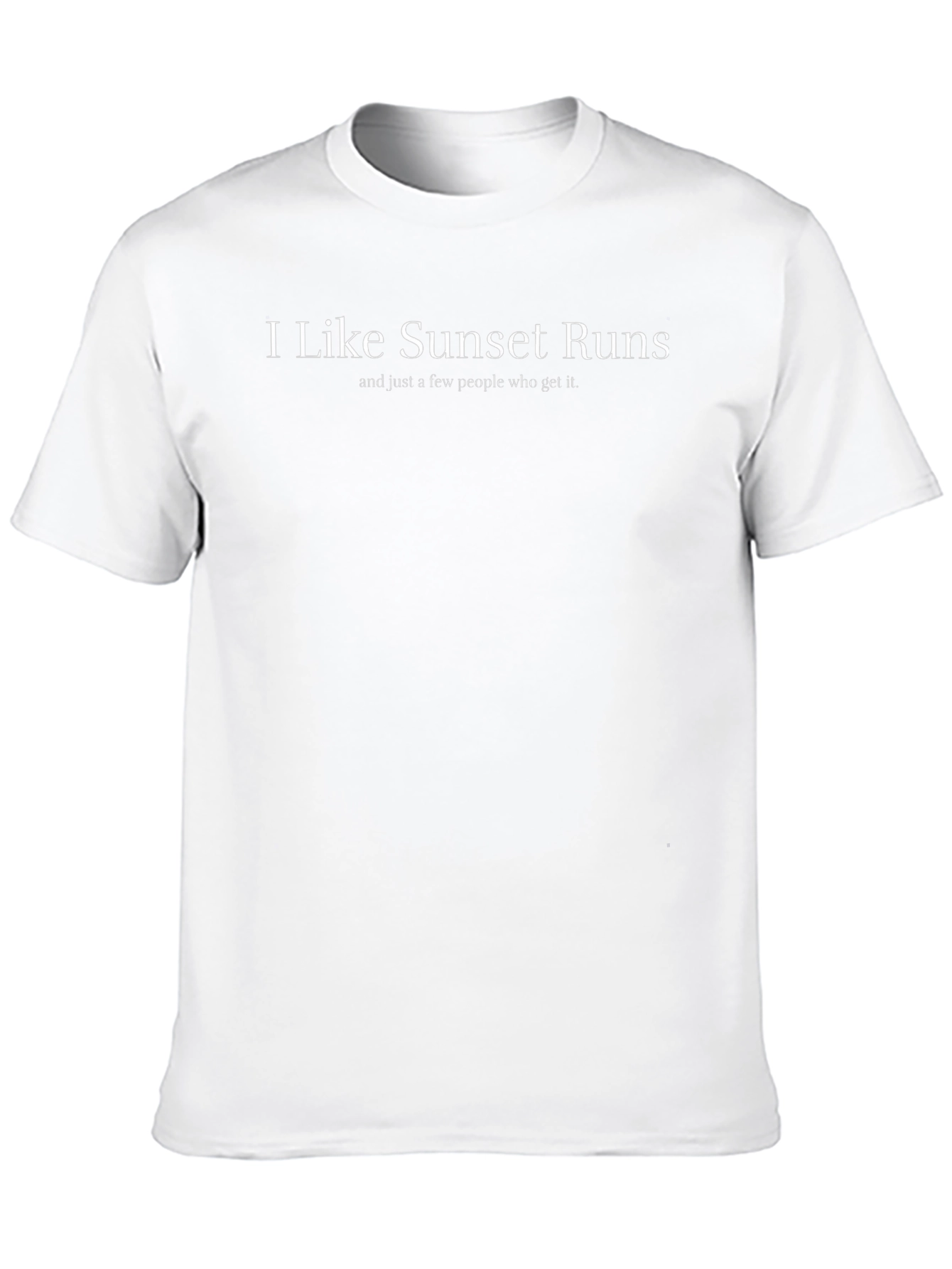 I Like Sunset Runs Black T-Shirt