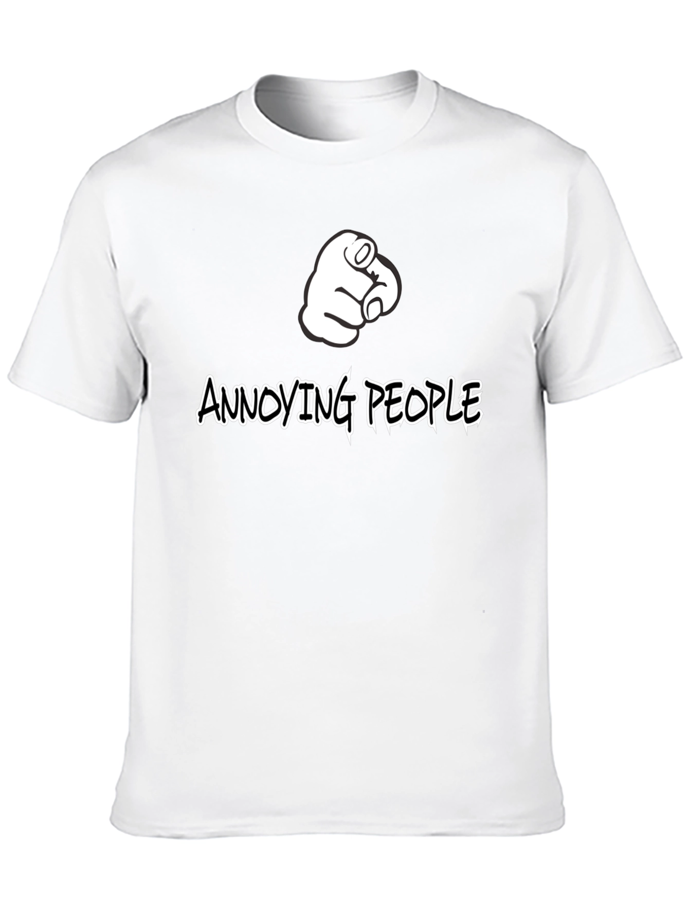 Annoying People Pointing Finger Graphic T-Shirt