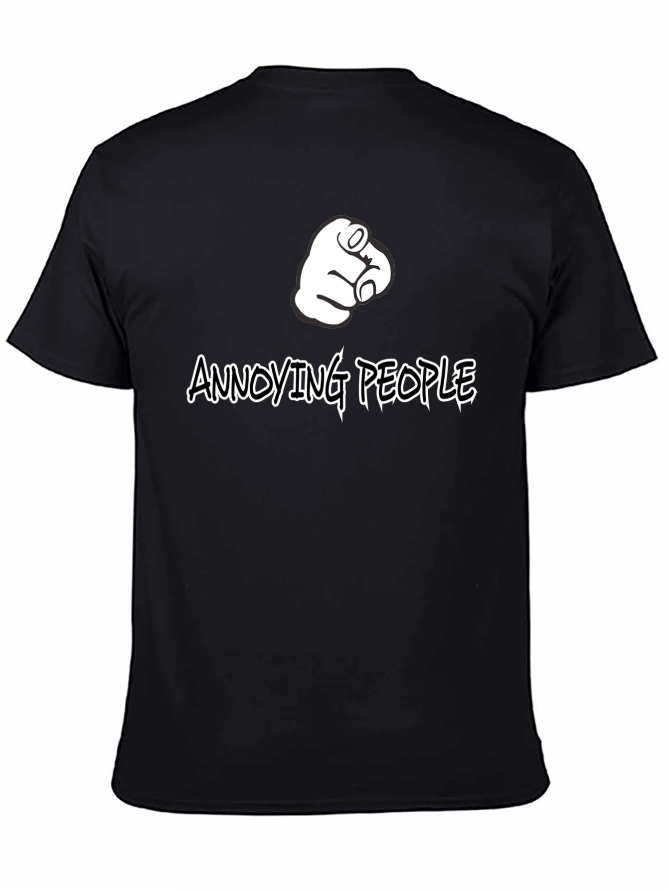 Annoying People Pointing Finger Graphic T-Shirt