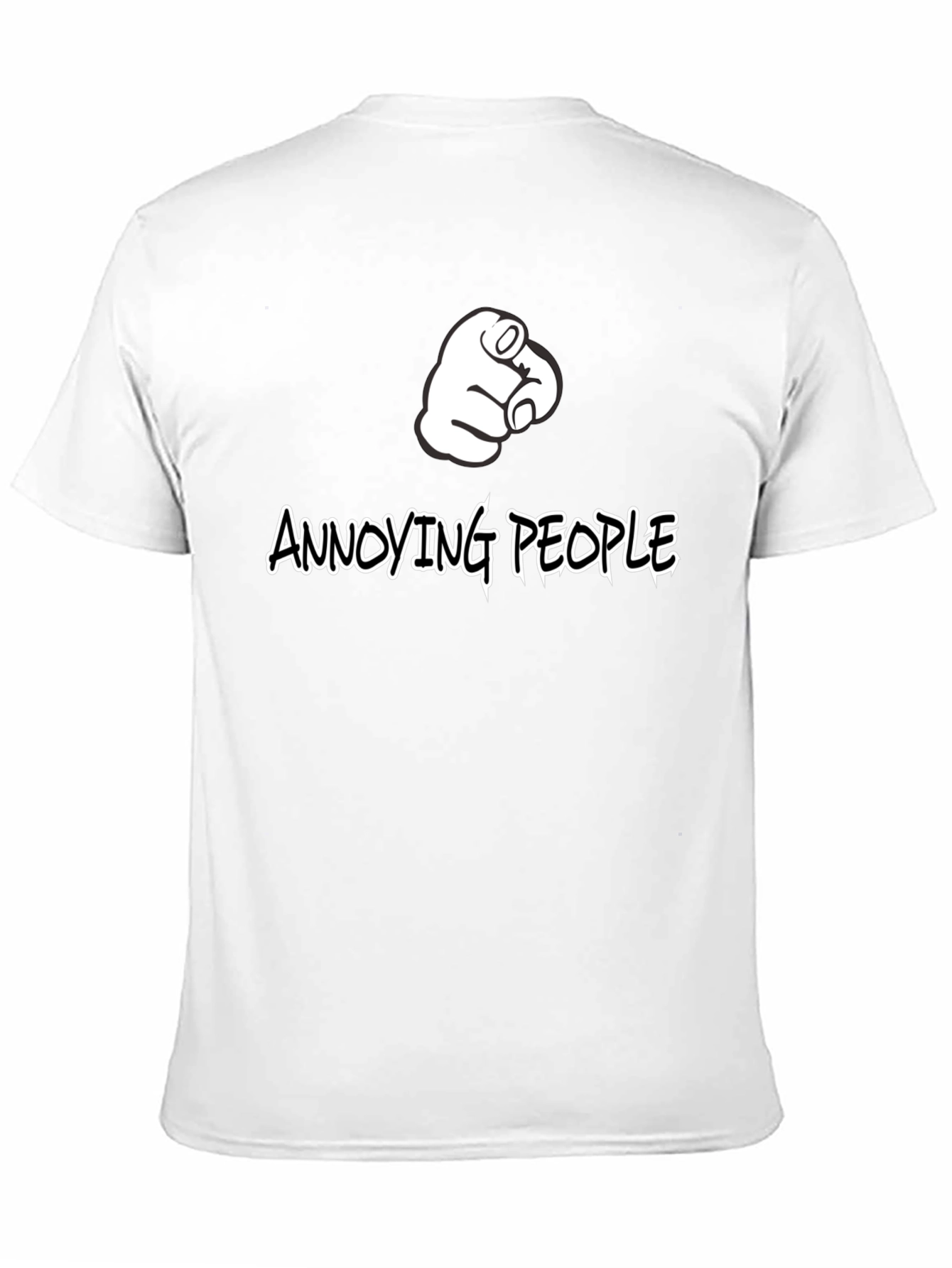 Annoying People Pointing Finger Graphic T-Shirt