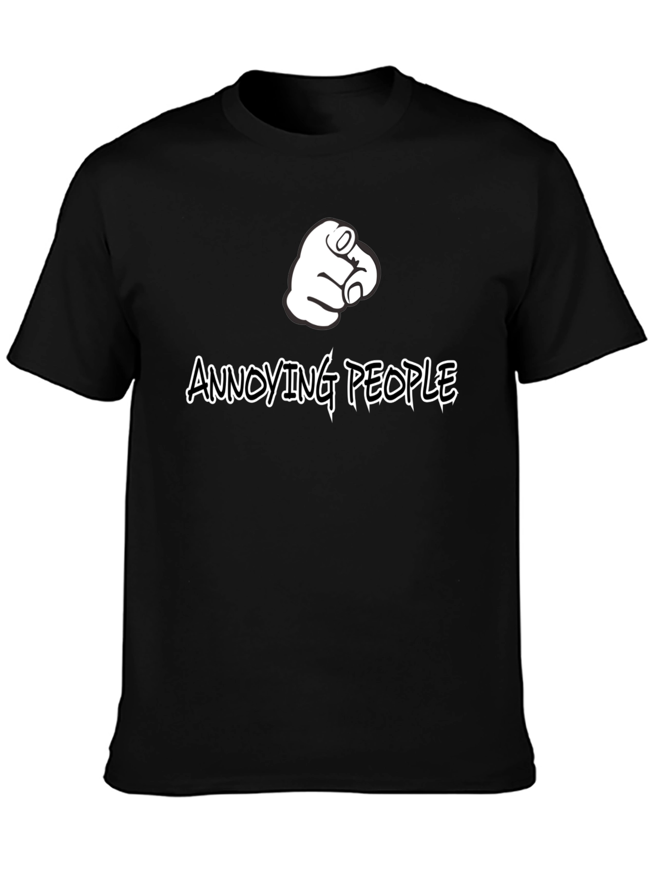 Annoying People Pointing Finger Graphic T-Shirt