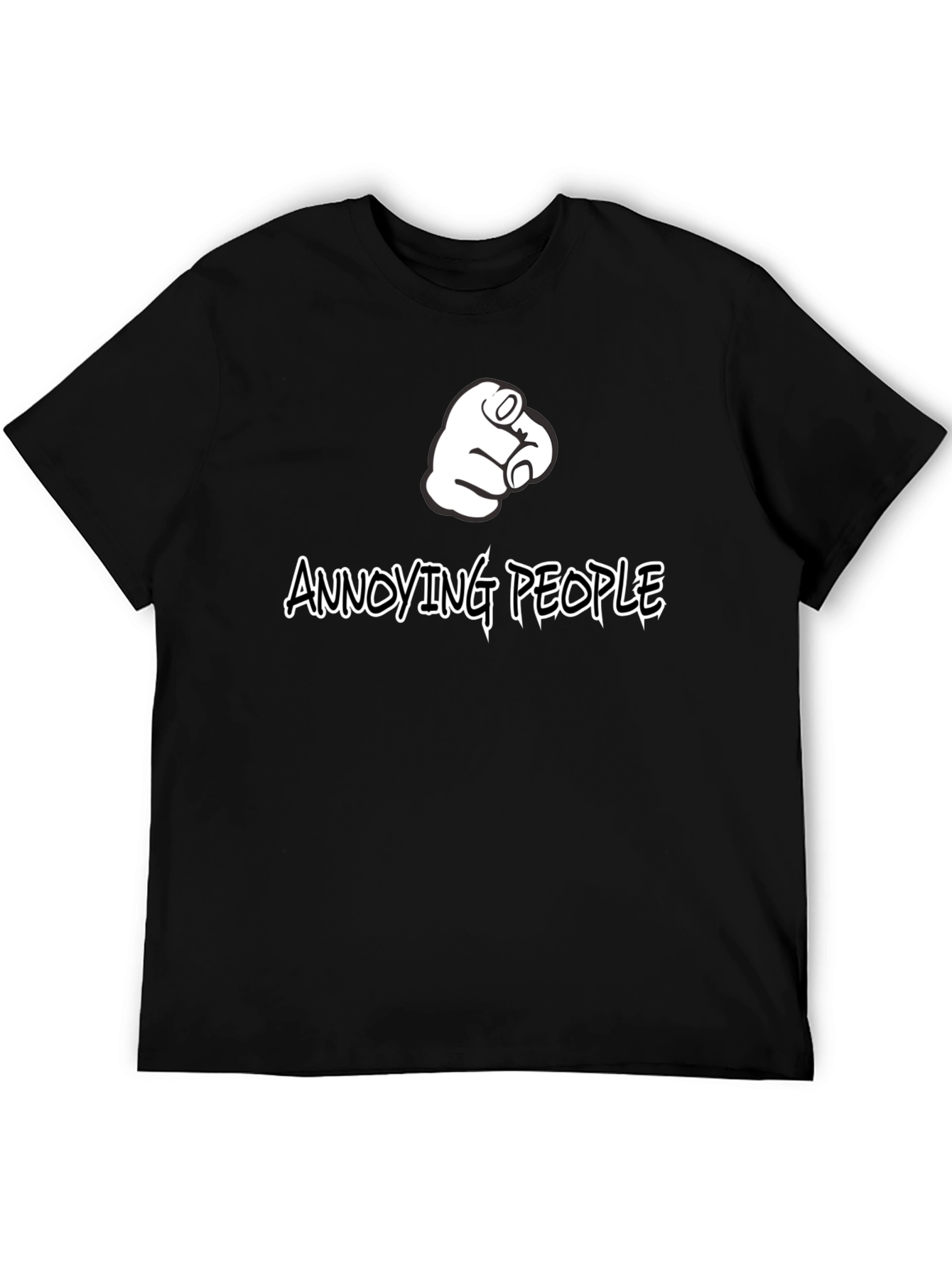 Annoying People Pointing Finger Graphic T-Shirt