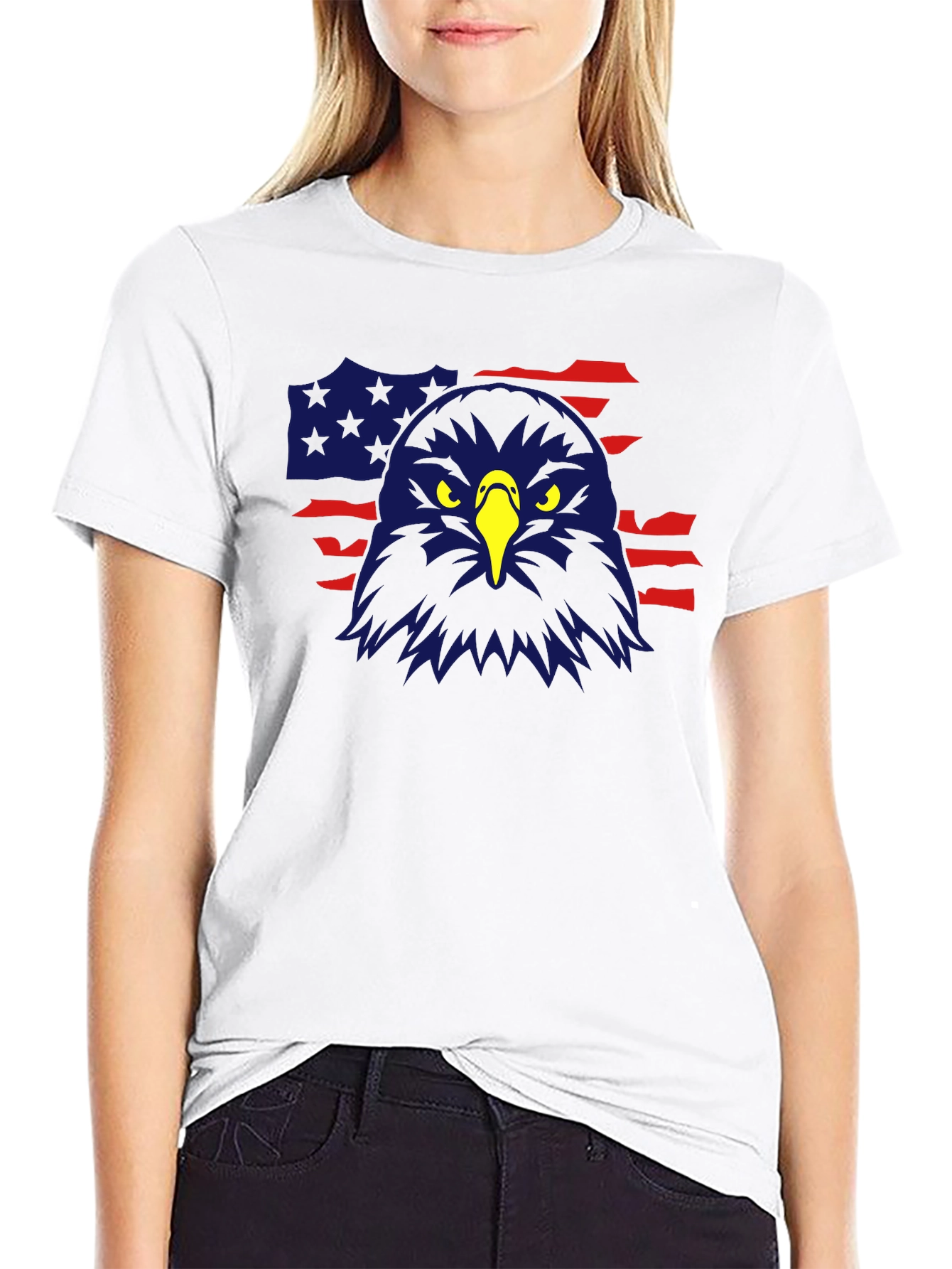 American Eagle Flag Graphic Tee - Patriotic Pride
