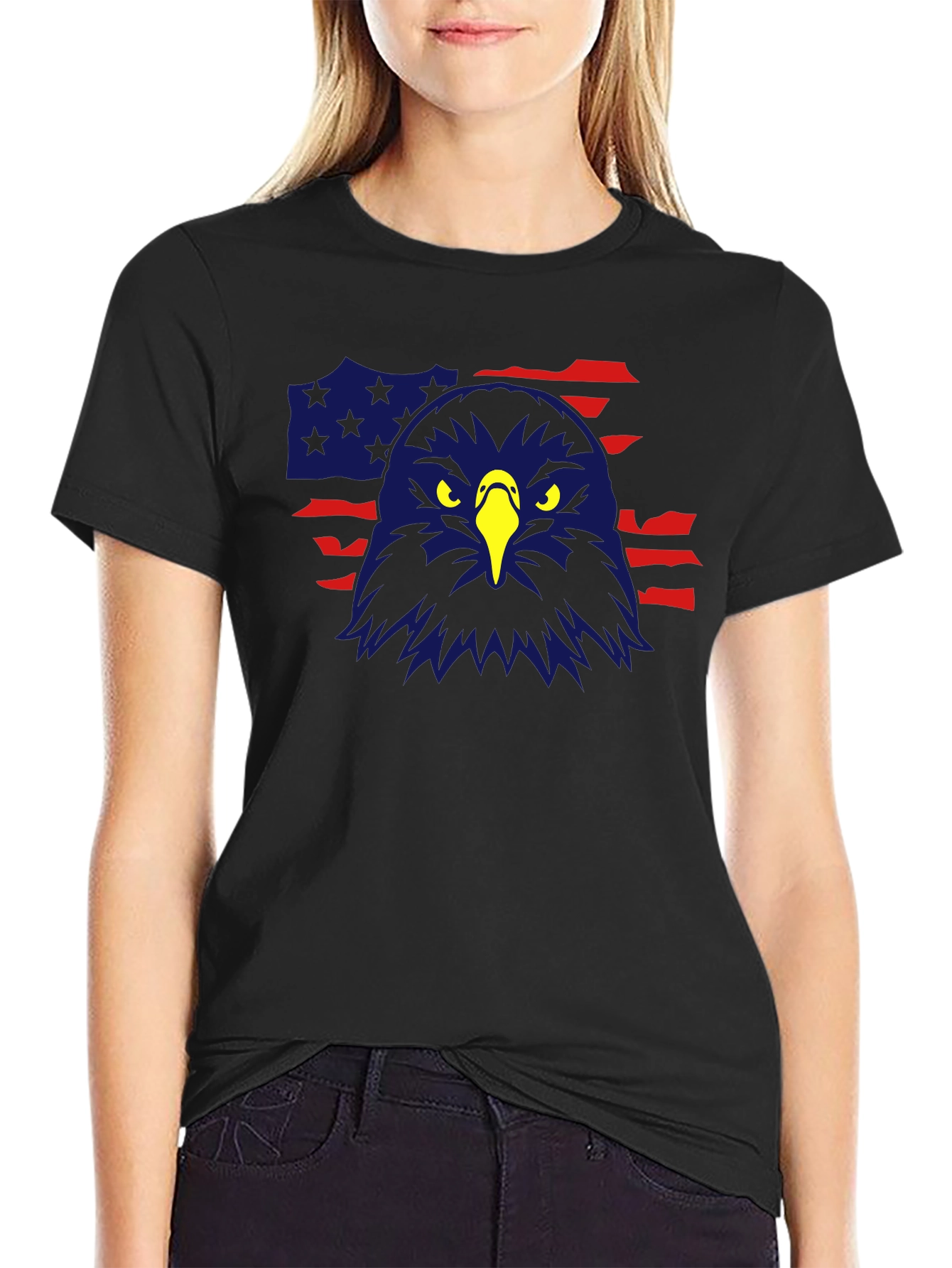 American Eagle Flag Graphic Tee - Patriotic Pride