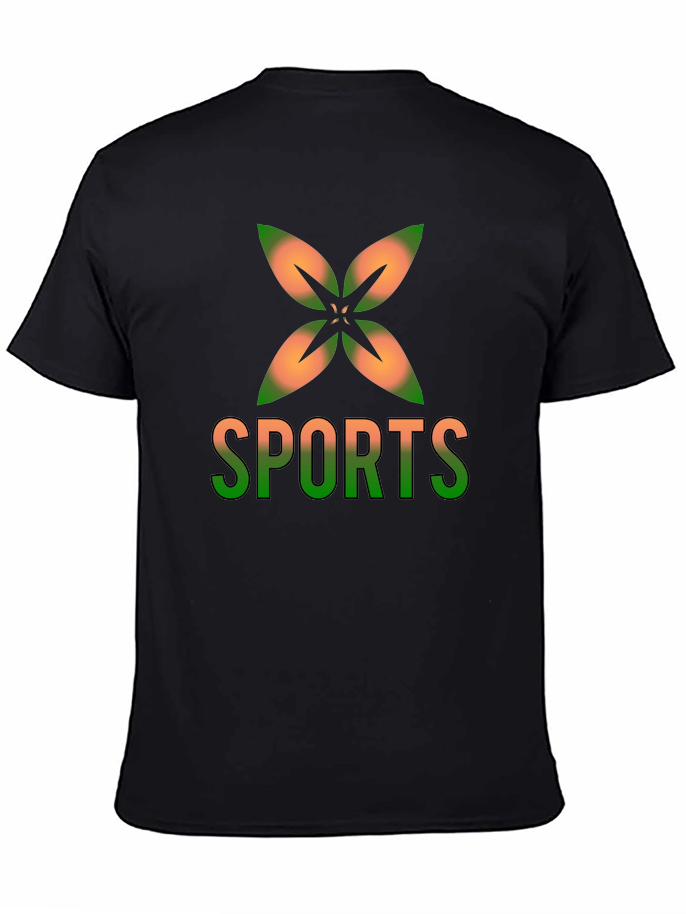Sports Graphic Black T-Shirt