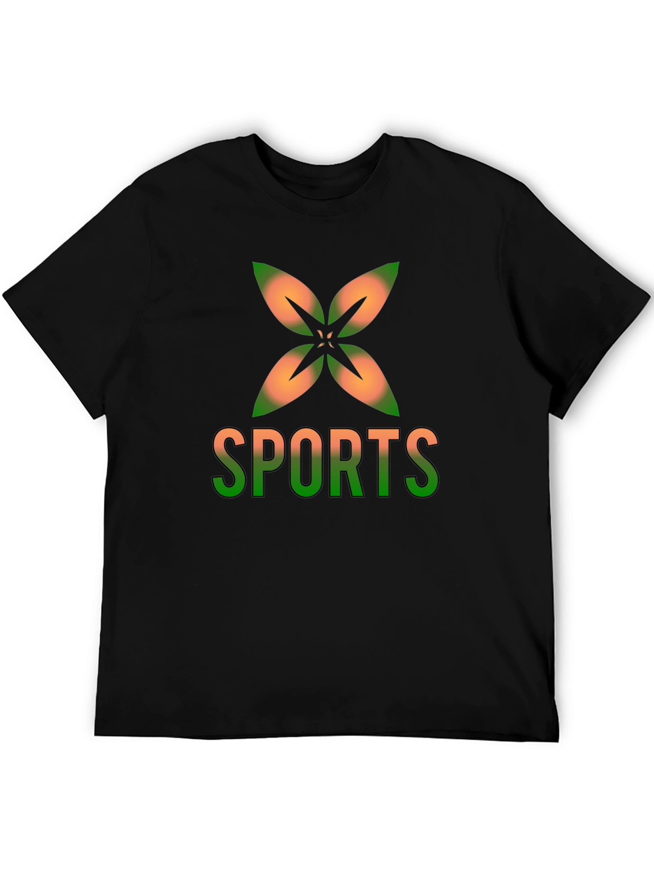 Sports Graphic Black T-Shirt