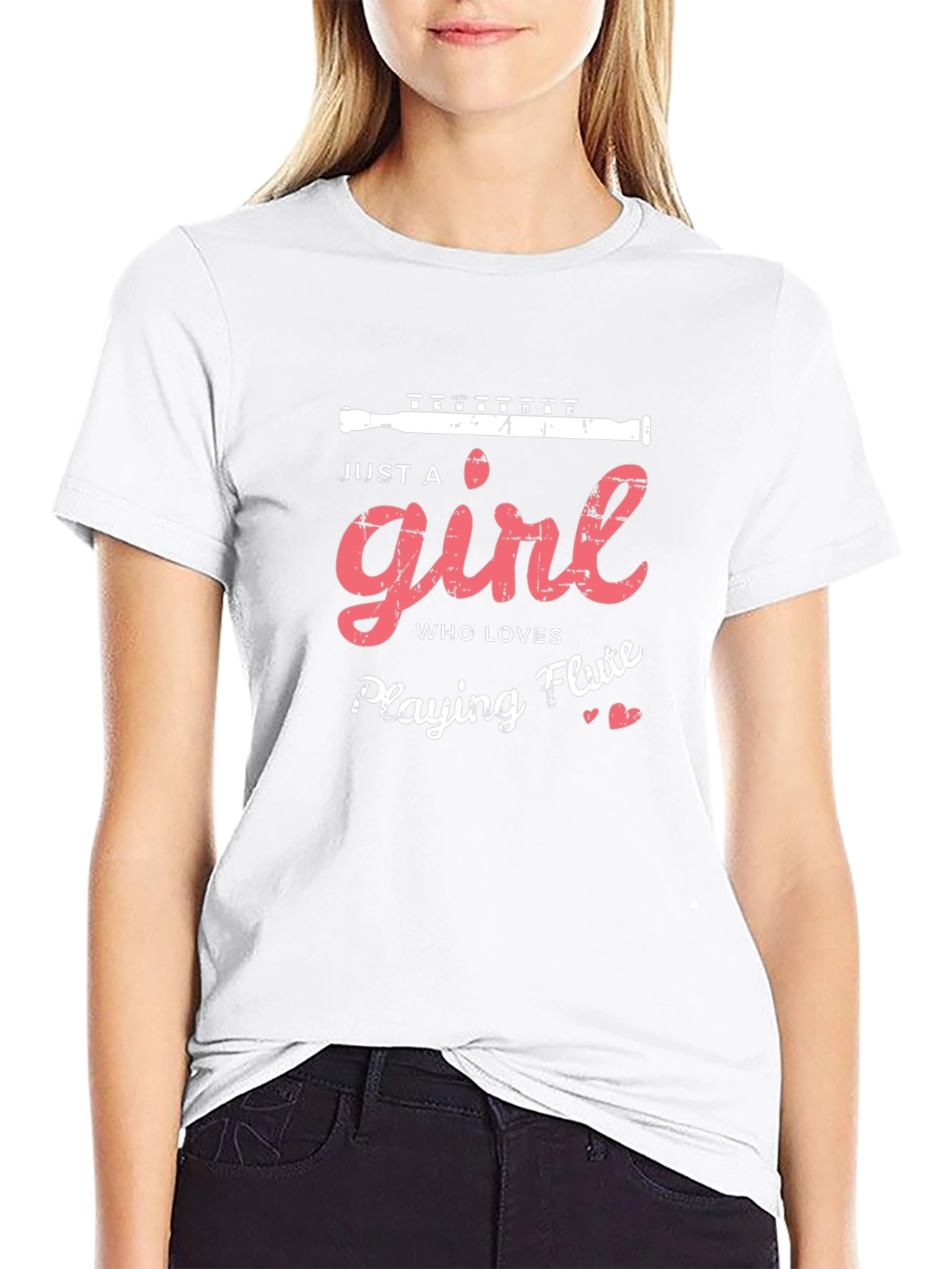 Just a Girl Who Loves Playing Flute T-Shirt