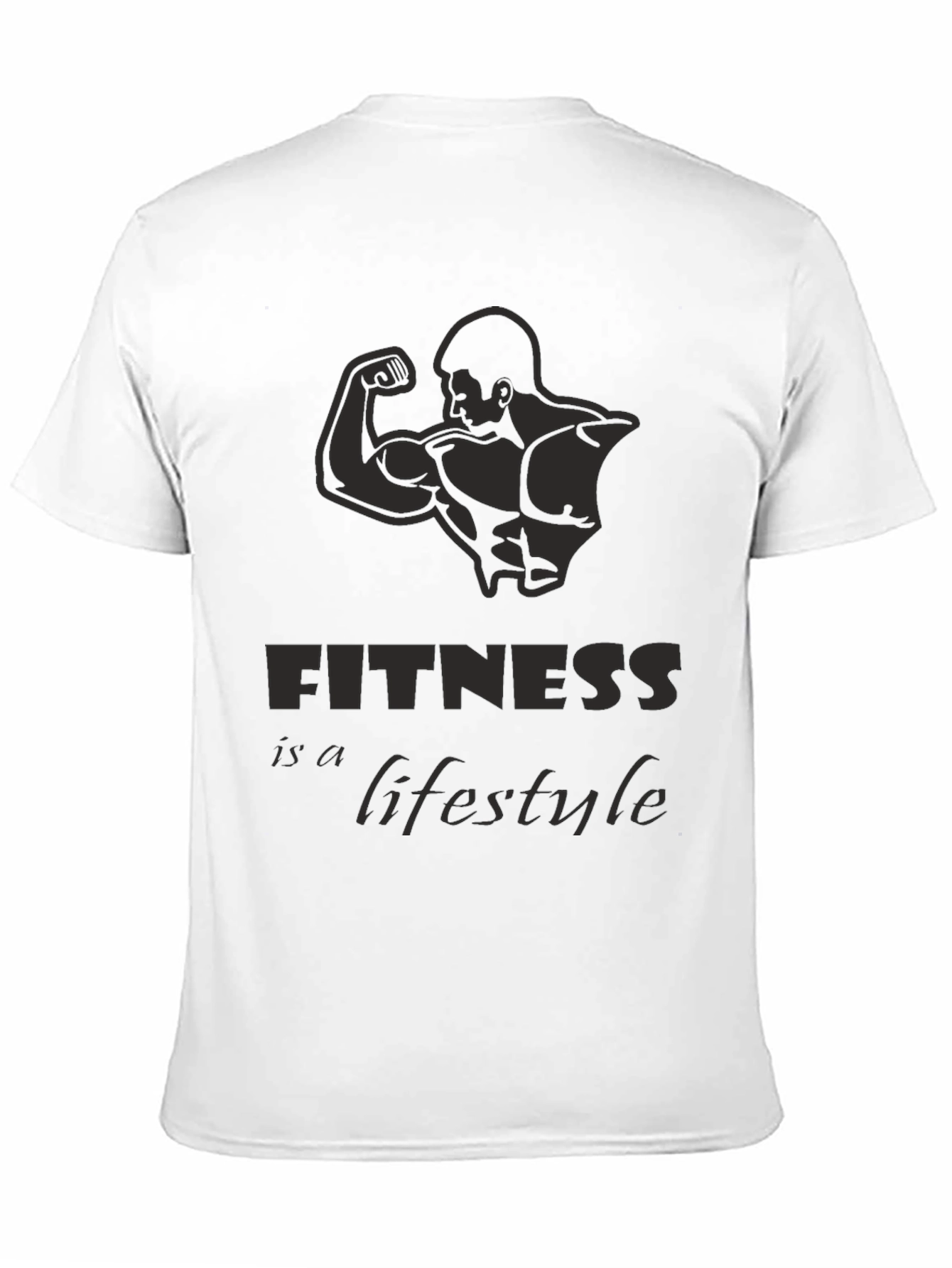 Fitness Lifestyle Black Graphic Tee