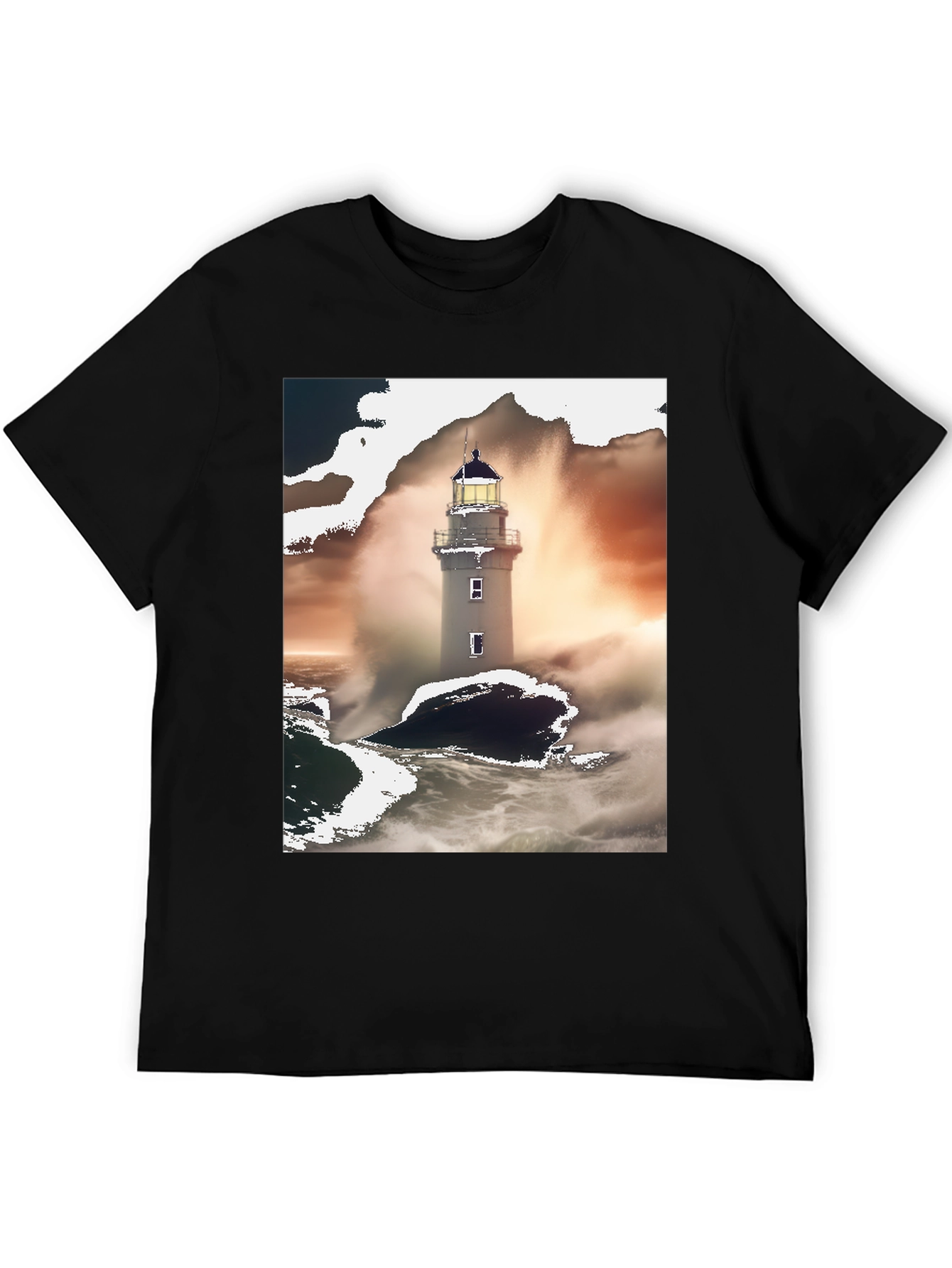 Lighthouse Graphic Tee - Coastal Style Comfort