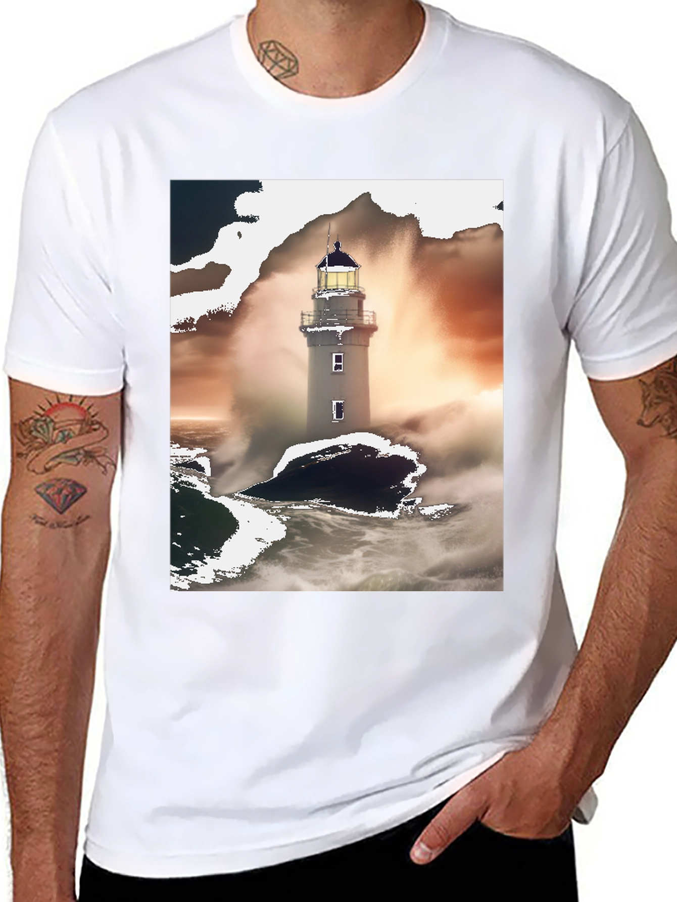 Lighthouse Graphic Tee - Coastal Style Comfort