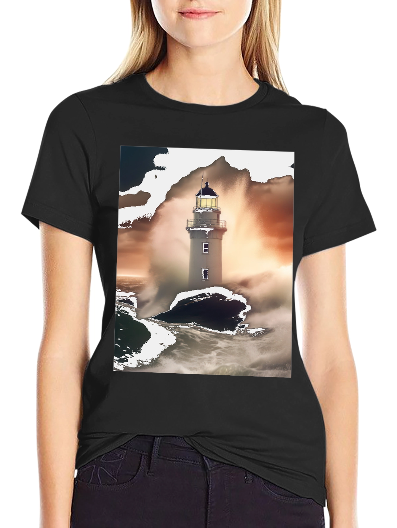 Lighthouse Graphic Tee - Coastal Style Comfort