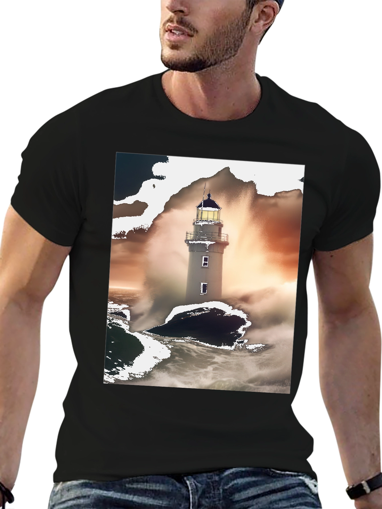 Lighthouse Graphic Tee - Coastal Style Comfort