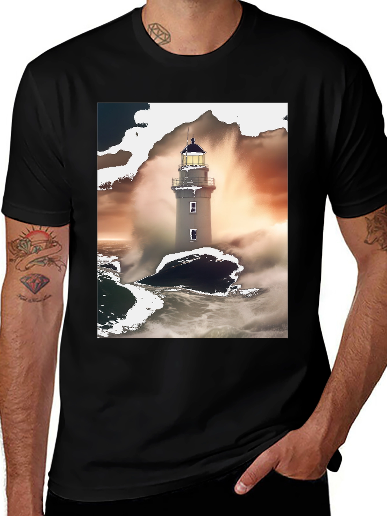 Lighthouse Graphic Tee - Coastal Style Comfort