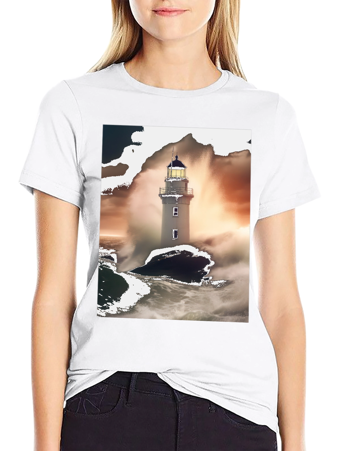 Lighthouse Graphic Tee - Coastal Style Comfort