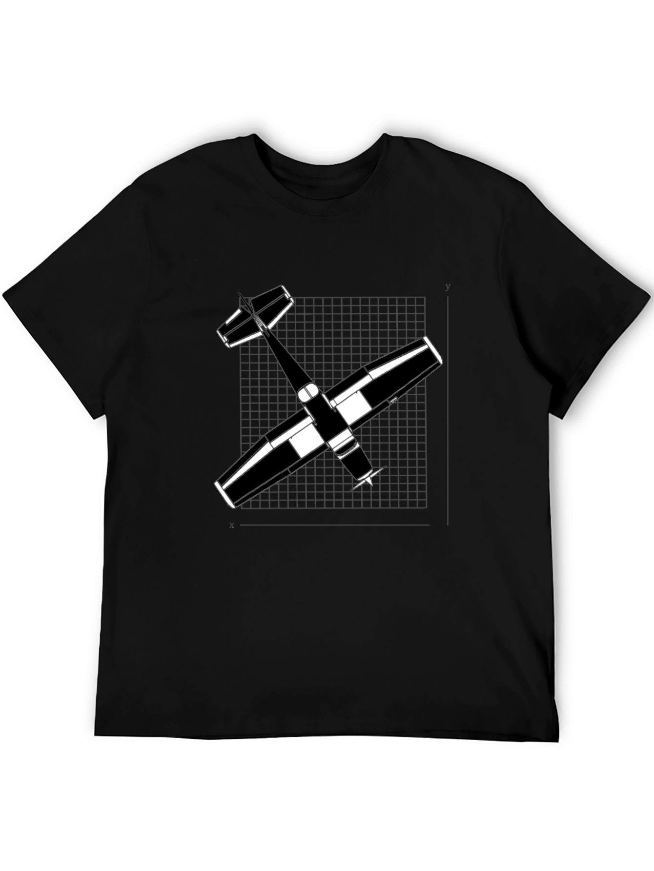 Airplane Graphic Black T-Shirt