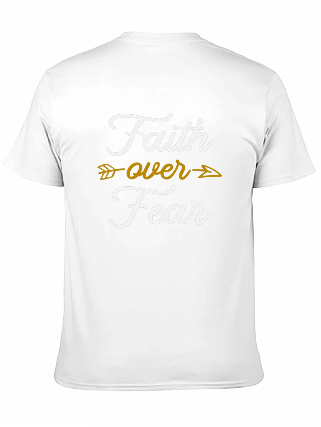 Faith Over Fear Graphic T-Shirt - Trendy Religious Tee