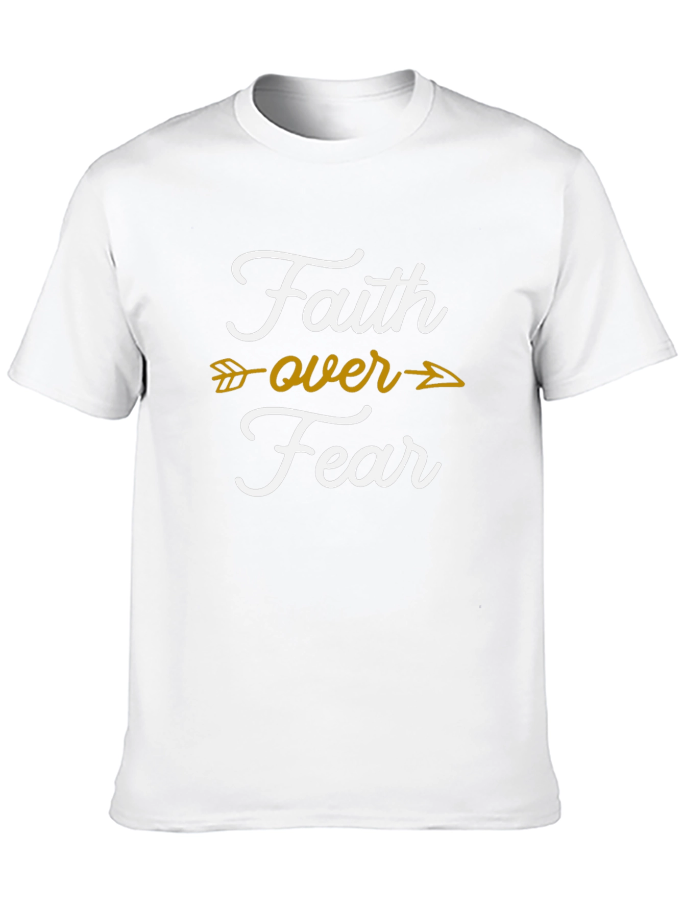 Faith Over Fear Graphic T-Shirt - Trendy Religious Tee