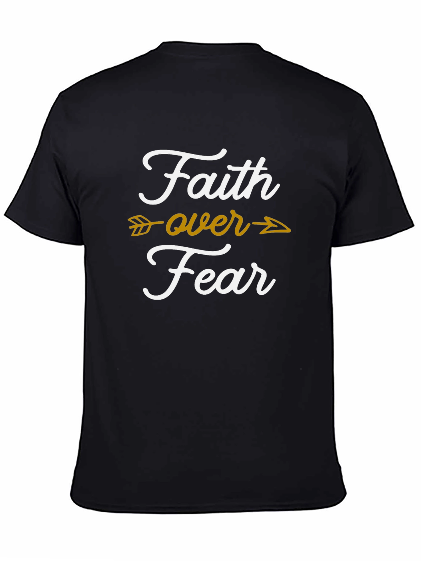 Faith Over Fear Graphic T-Shirt - Trendy Religious Tee