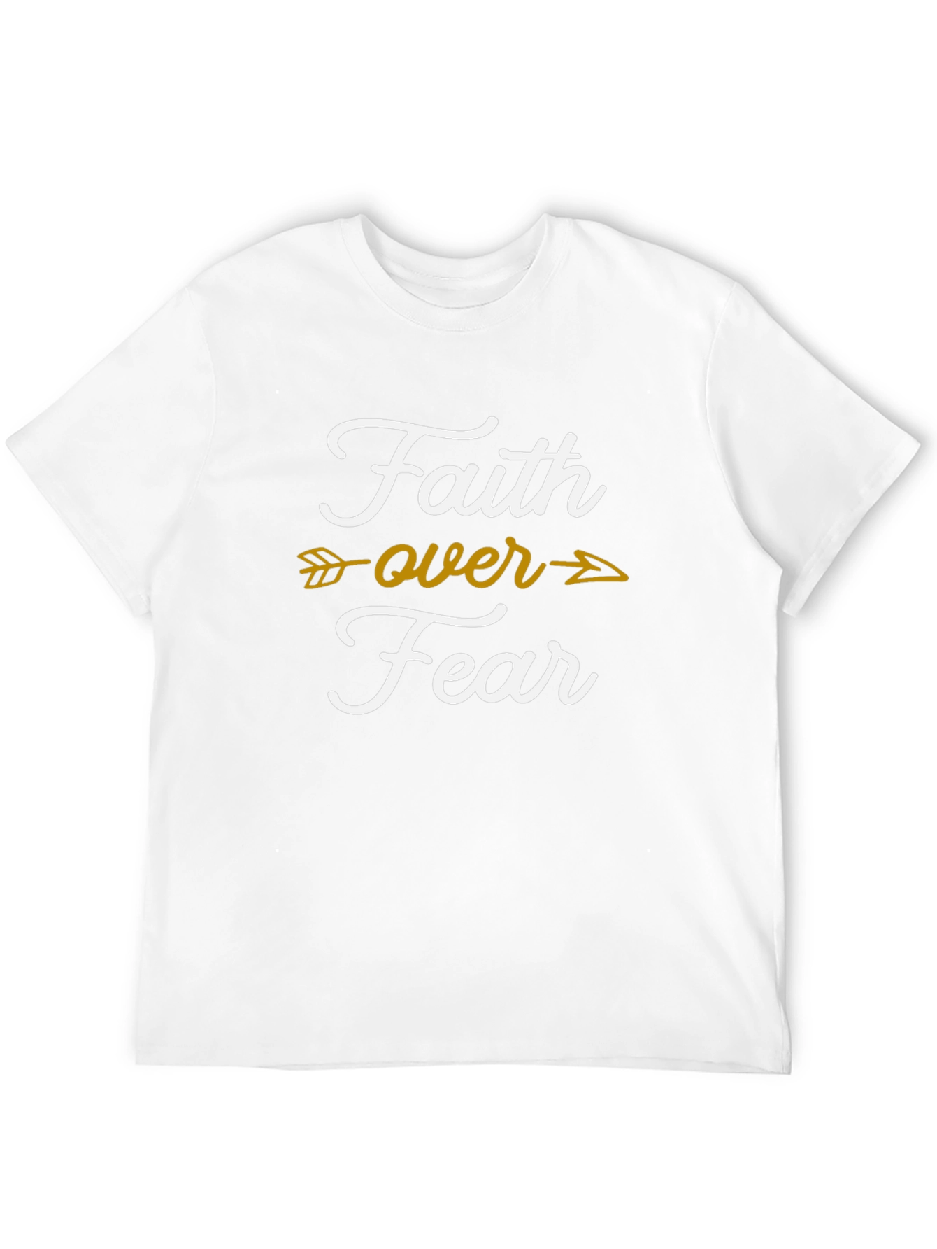 Faith Over Fear Graphic T-Shirt - Trendy Religious Tee