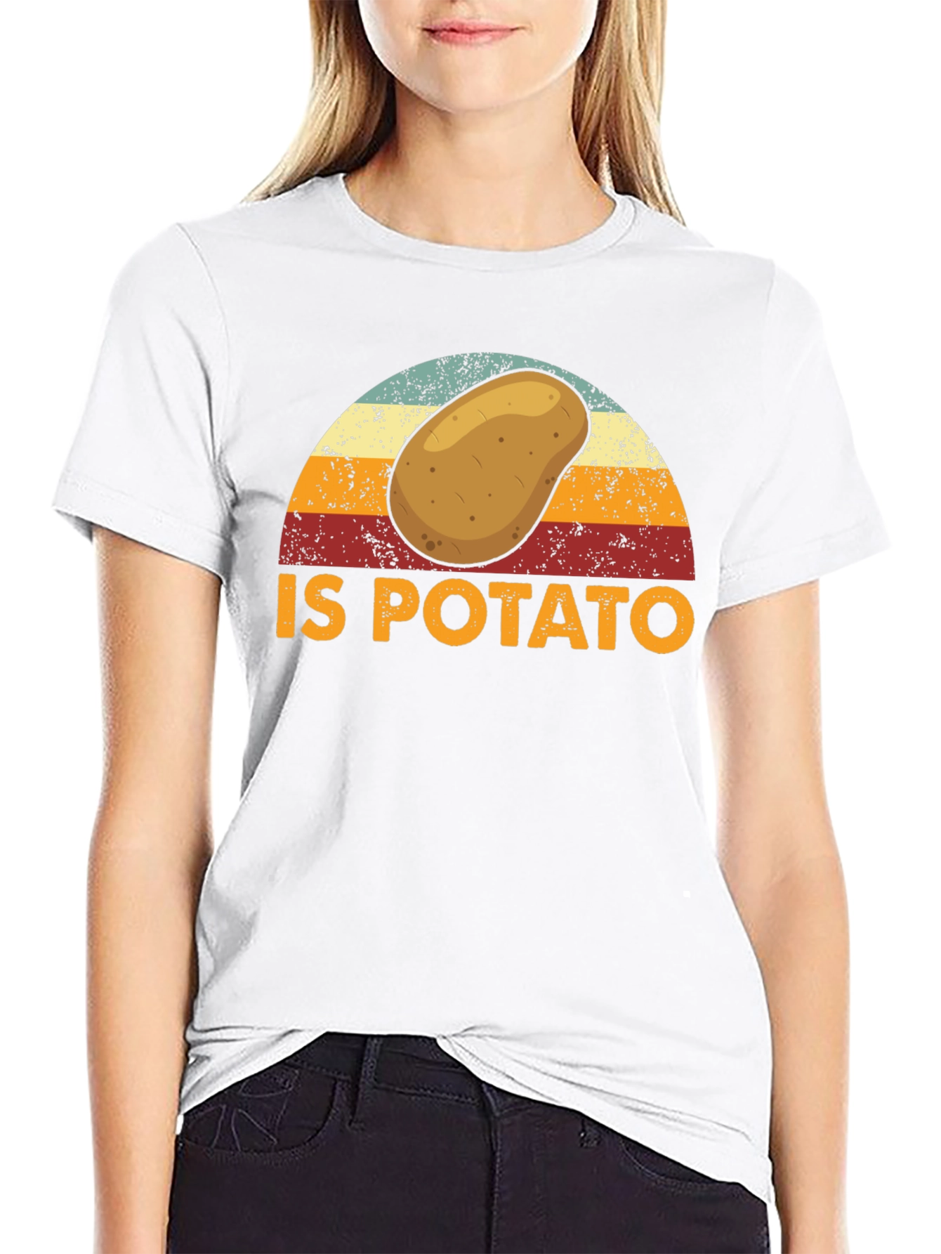 Retro Potato Graphic T-Shirt - Funny Foodie Tee