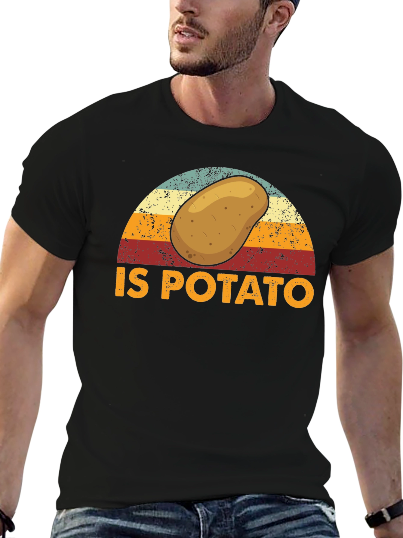 Retro Potato Graphic T-Shirt - Funny Foodie Tee