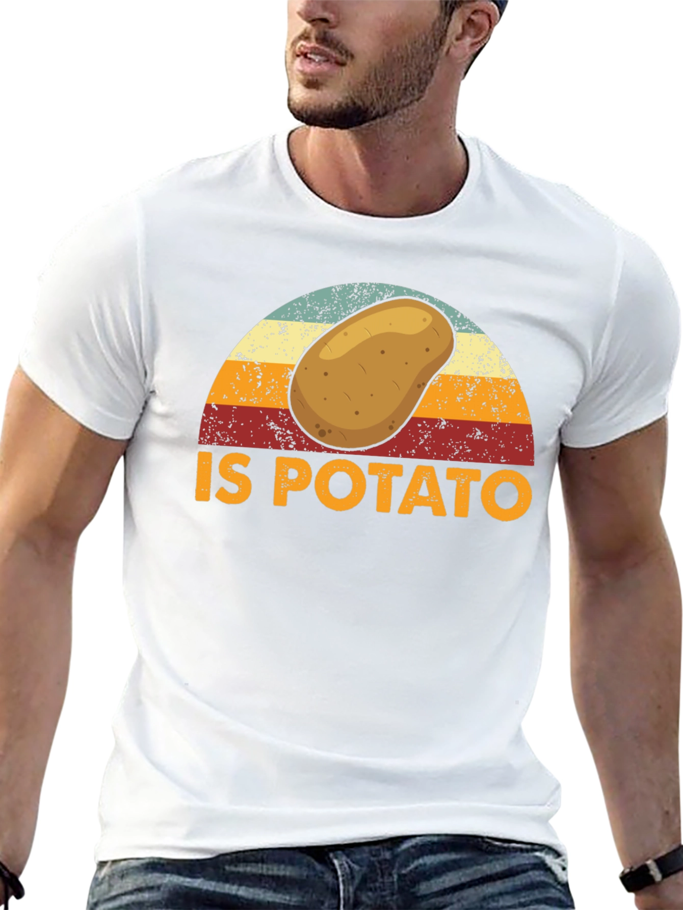 Retro Potato Graphic T-Shirt - Funny Foodie Tee