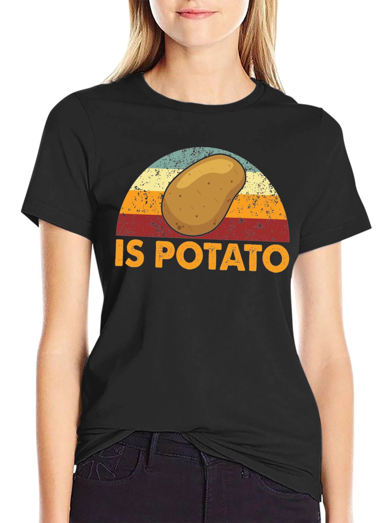 Retro Potato Graphic T-Shirt - Funny Foodie Tee
