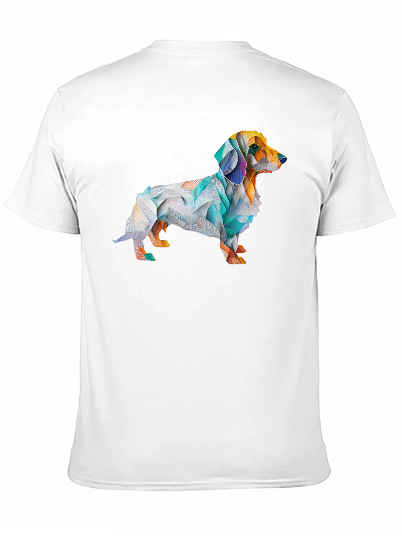 Geometric Dachshund Graphic T-Shirt