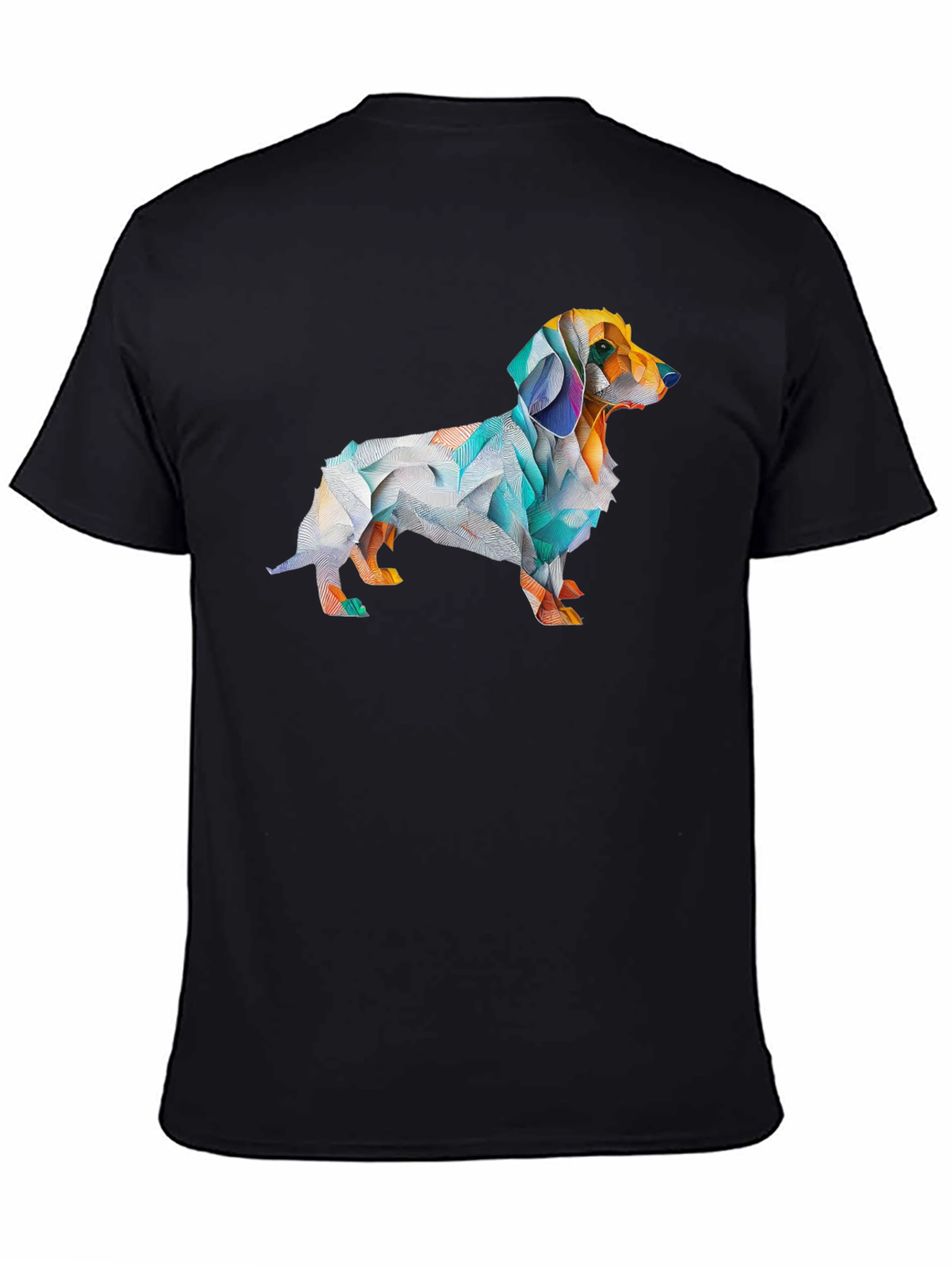 Geometric Dachshund Graphic T-Shirt