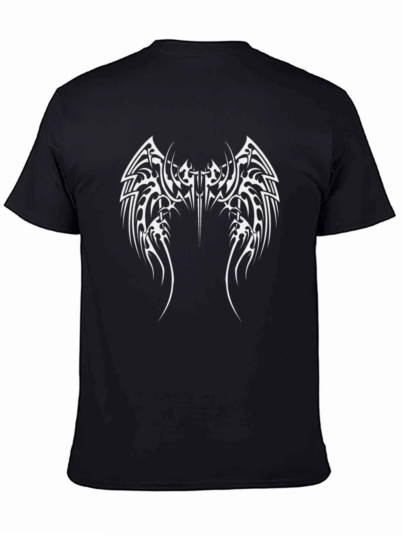 Tribal Wing Graphic Black T-Shirt