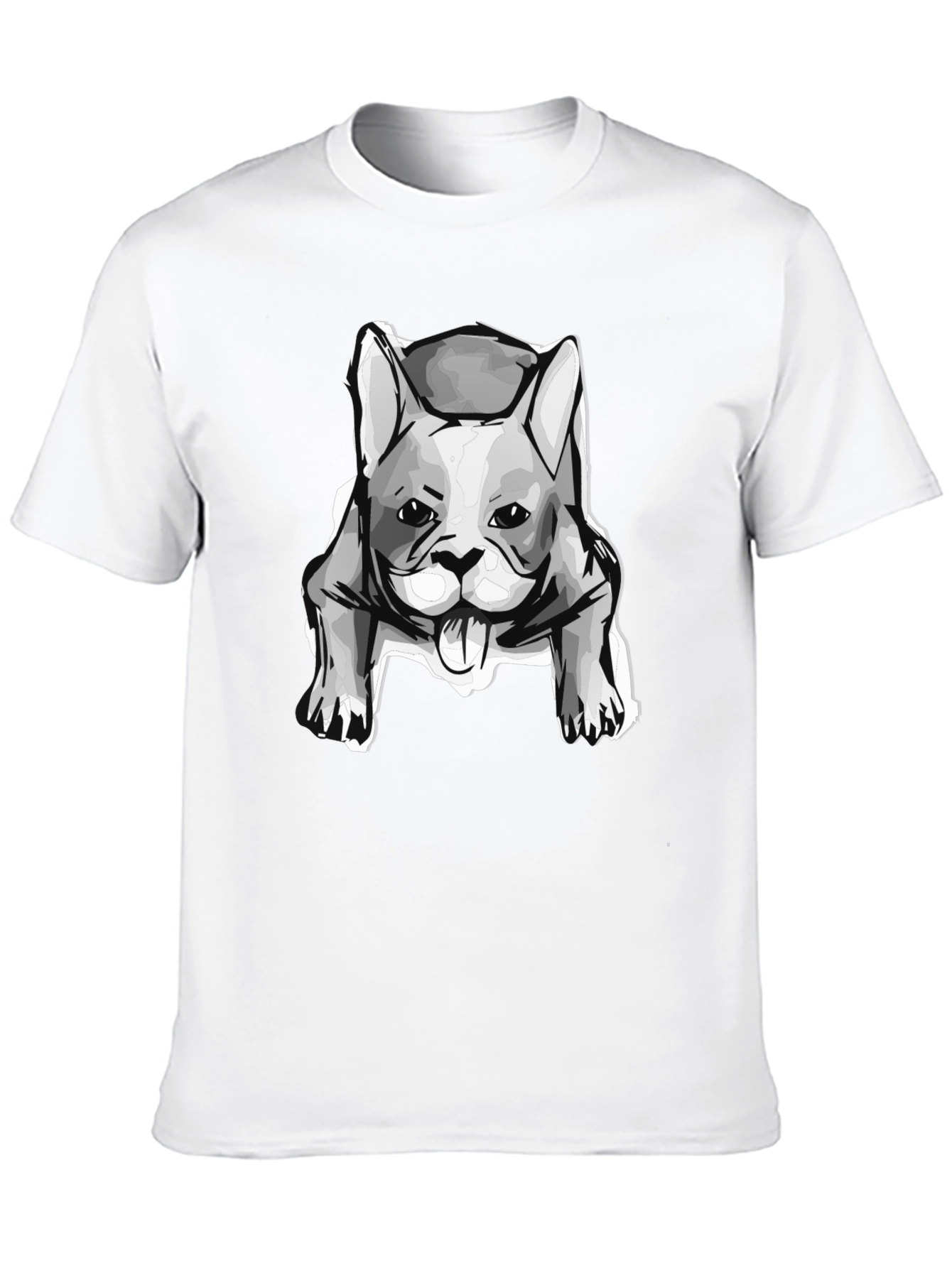 Dog Graphic T-Shirt - Black